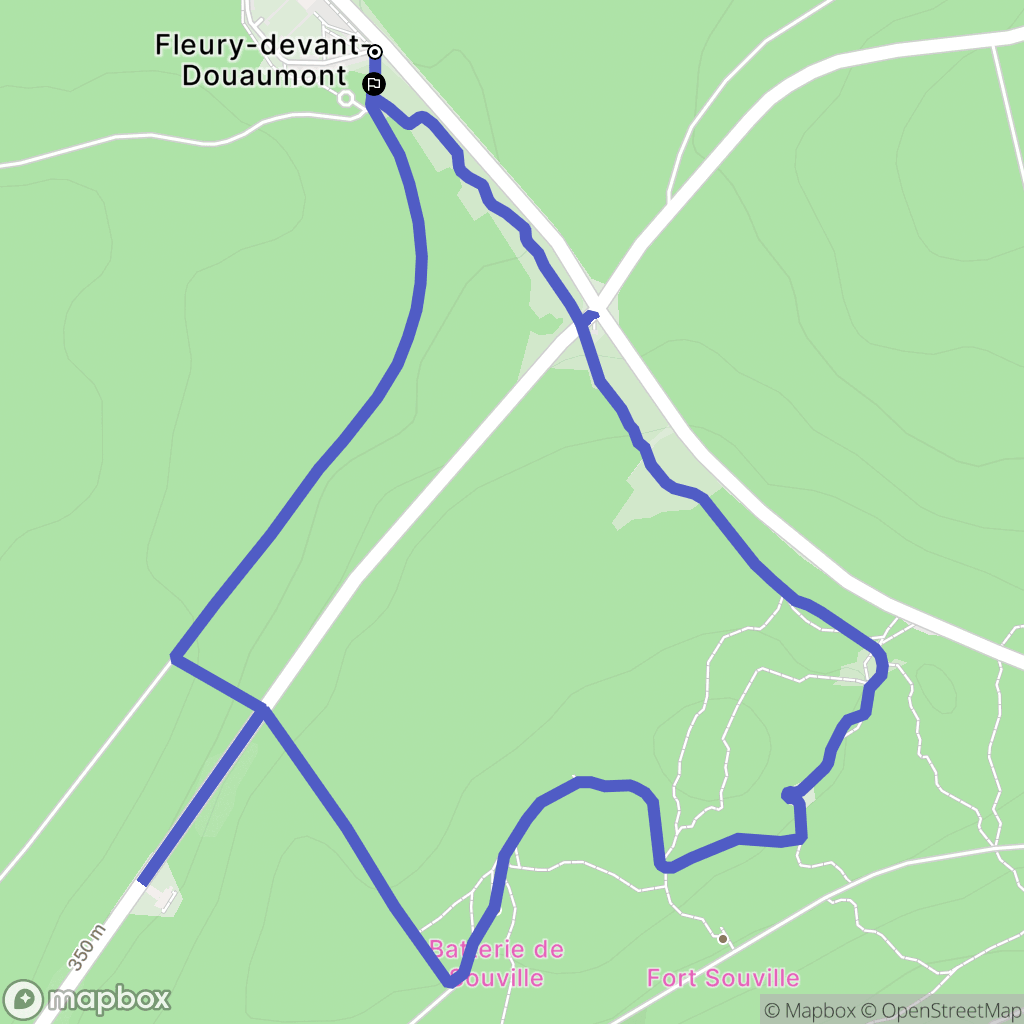 Fleury-devant-Douaumont: routekaart voor buitenactiviteiten - France