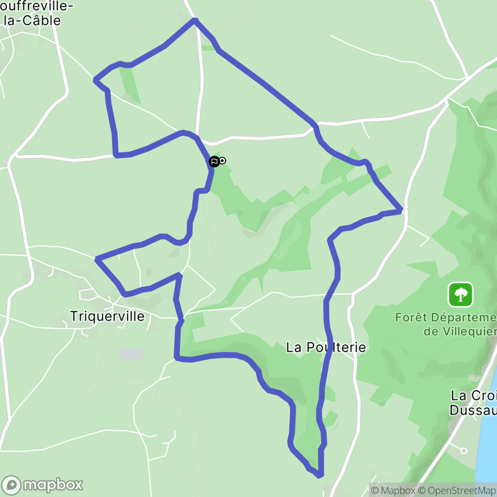 Bébec : carte du parcours de randonnée - France