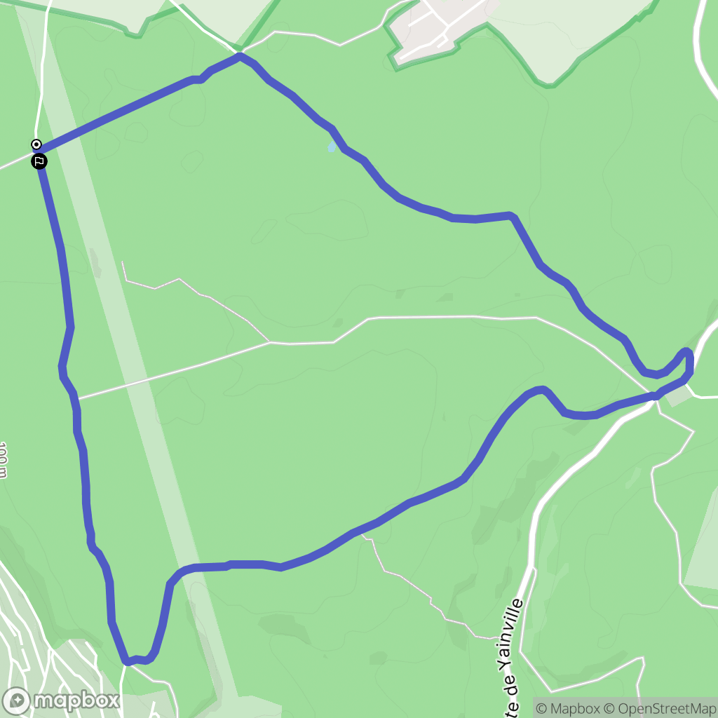 Le Trait : carte du parcours de randonnée - France