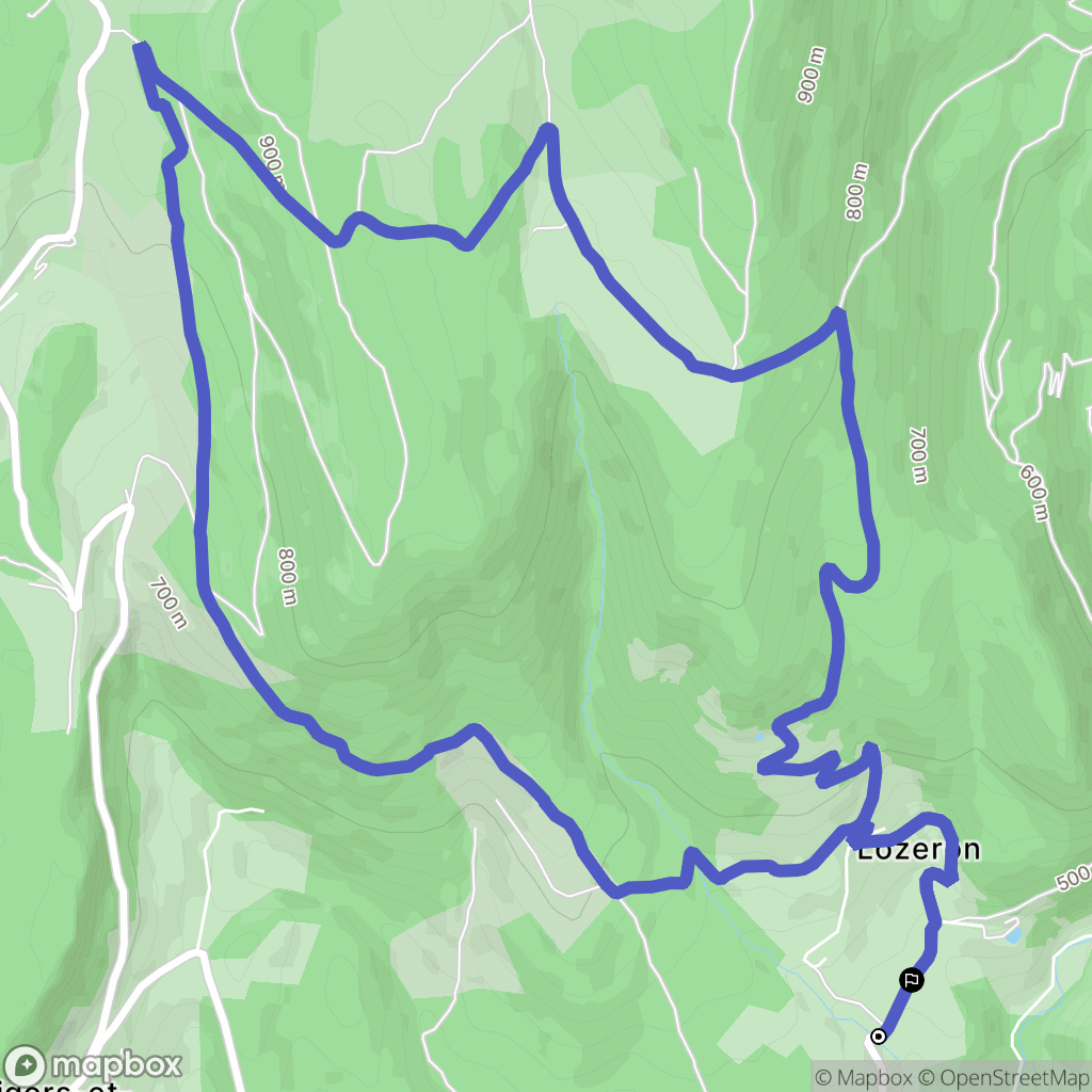 Gigors-et-Lozeron : carte du parcours de randonnée - France