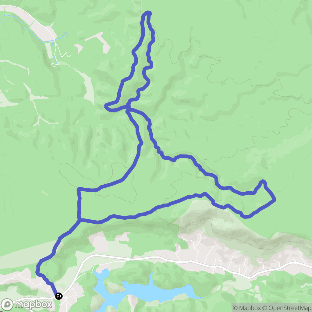 Saint-Marc-Jaumegarde : carte du parcours de randonnée - France
