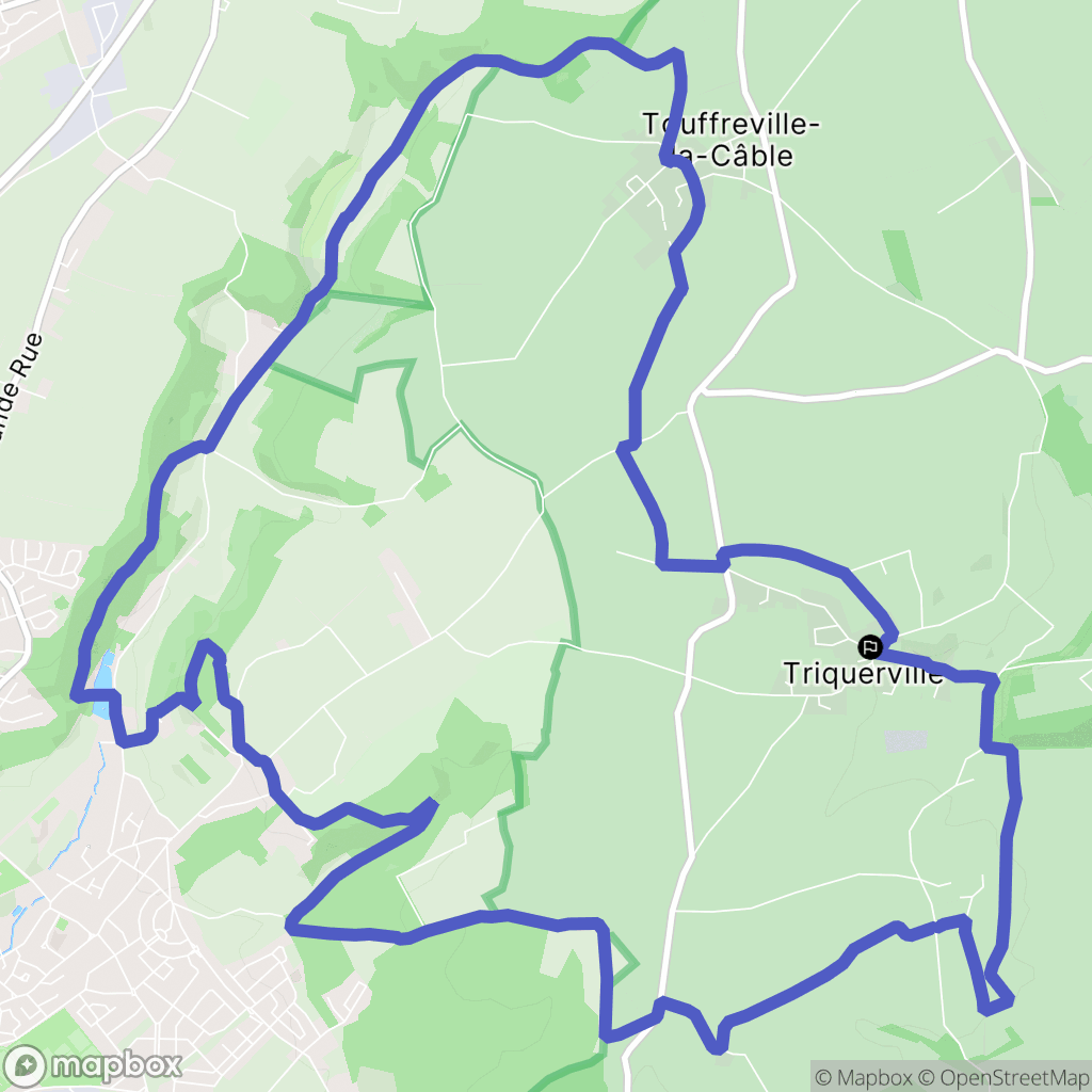 Port-Jérôme-sur-Seine : carte du parcours de randonnée - France