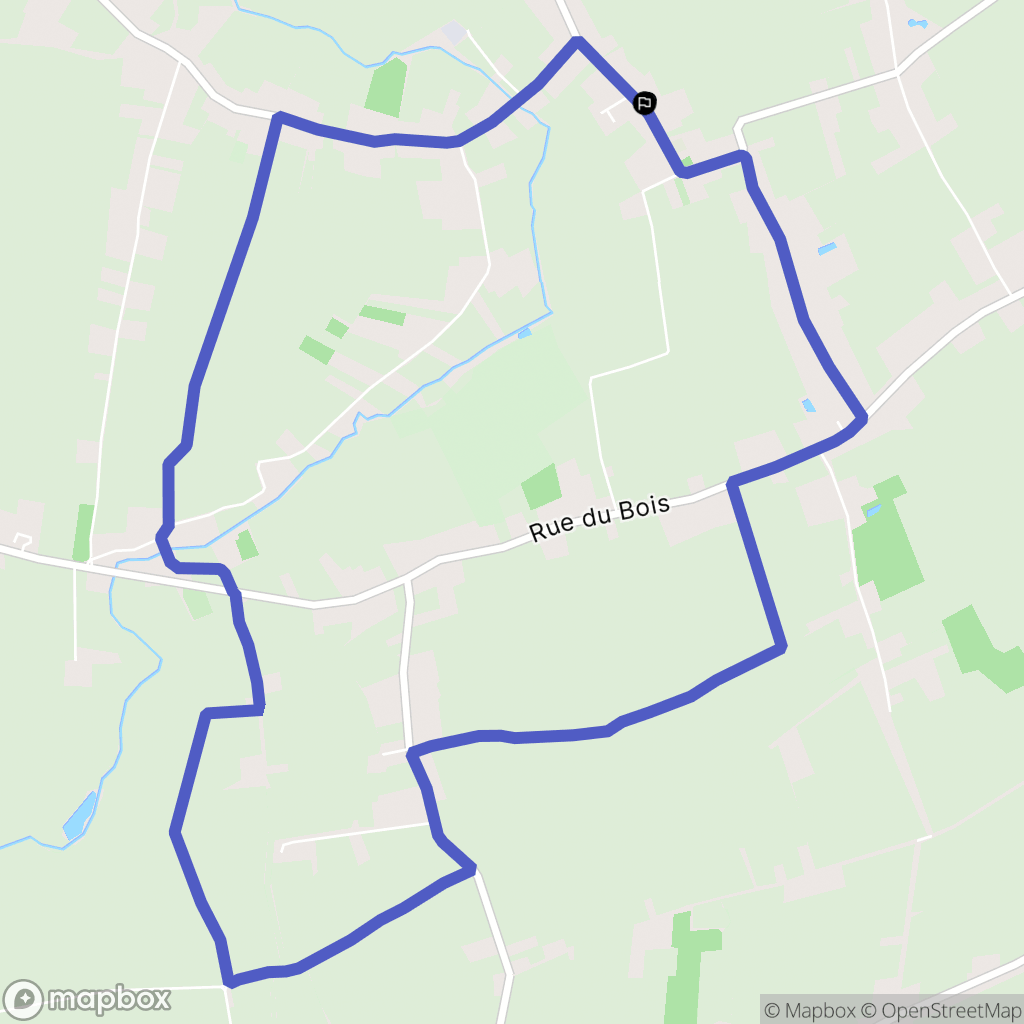 Richebourg : carte du parcours de randonnée - France