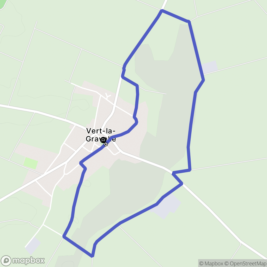 Vert-Toulon : carte du parcours de randonnée - France