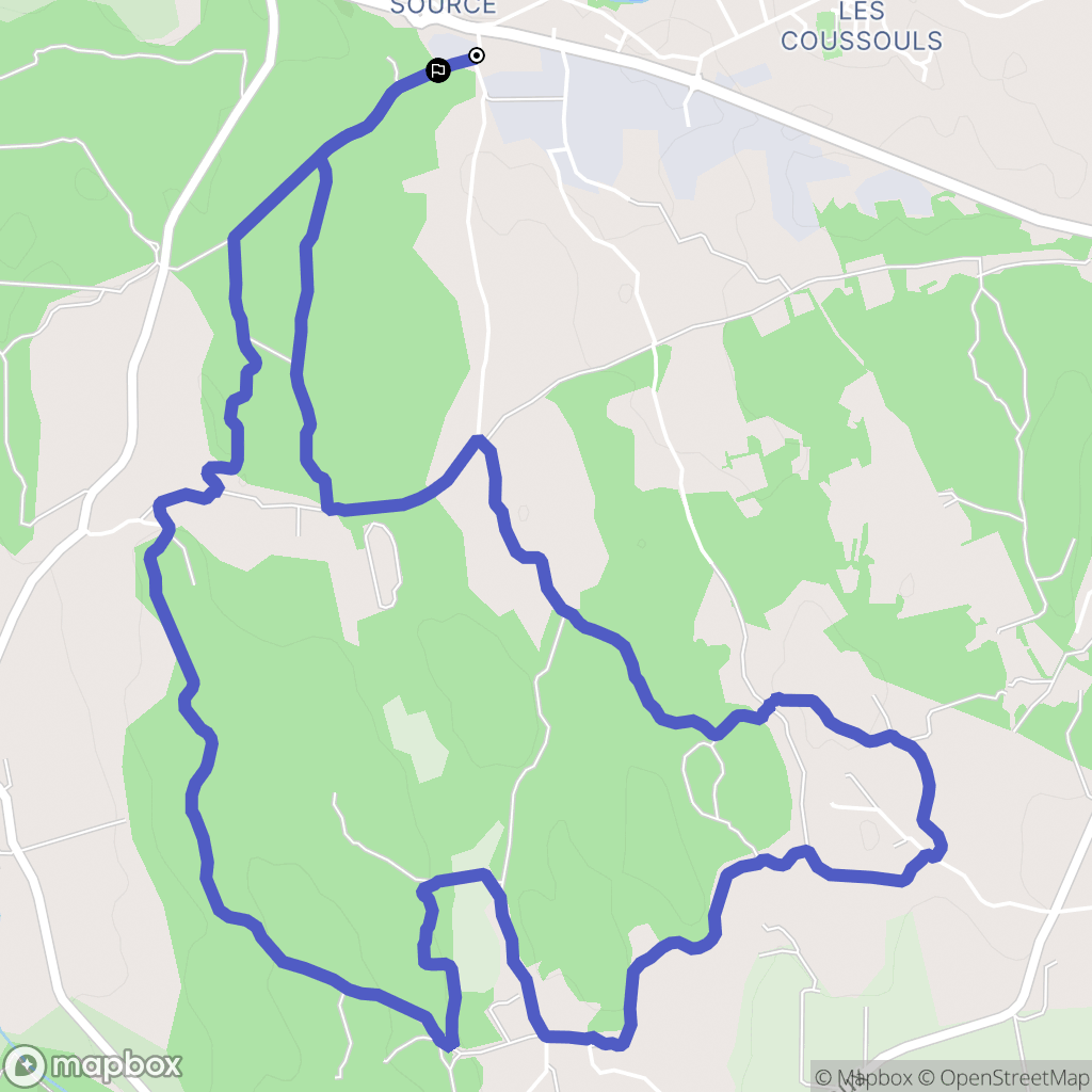 Grans : carte du parcours de randonnée - France