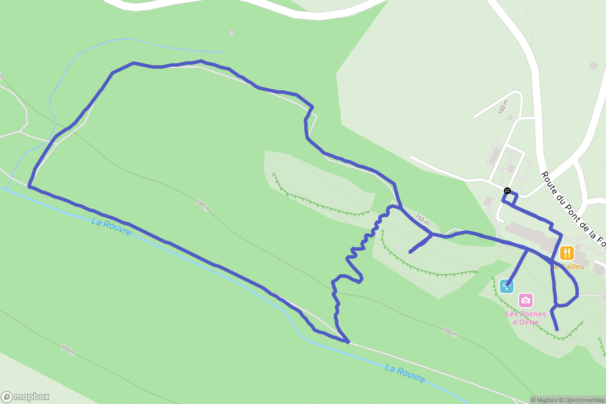 Saint-Philbert-sur-Orne : carte du parcours de randonnée - France