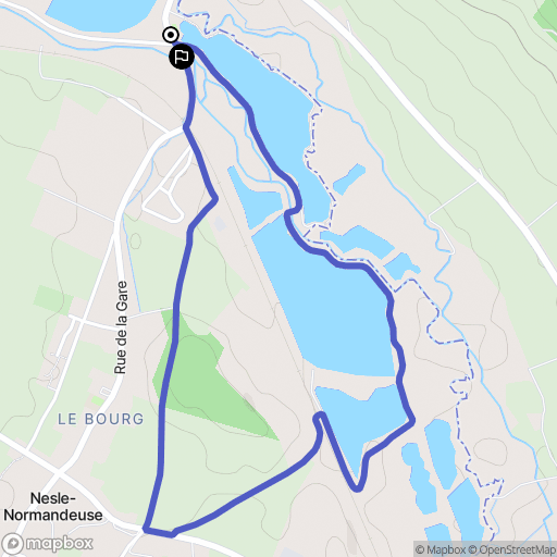 Blanguy-sur-Bresle : carte du parcours de randonnée - France