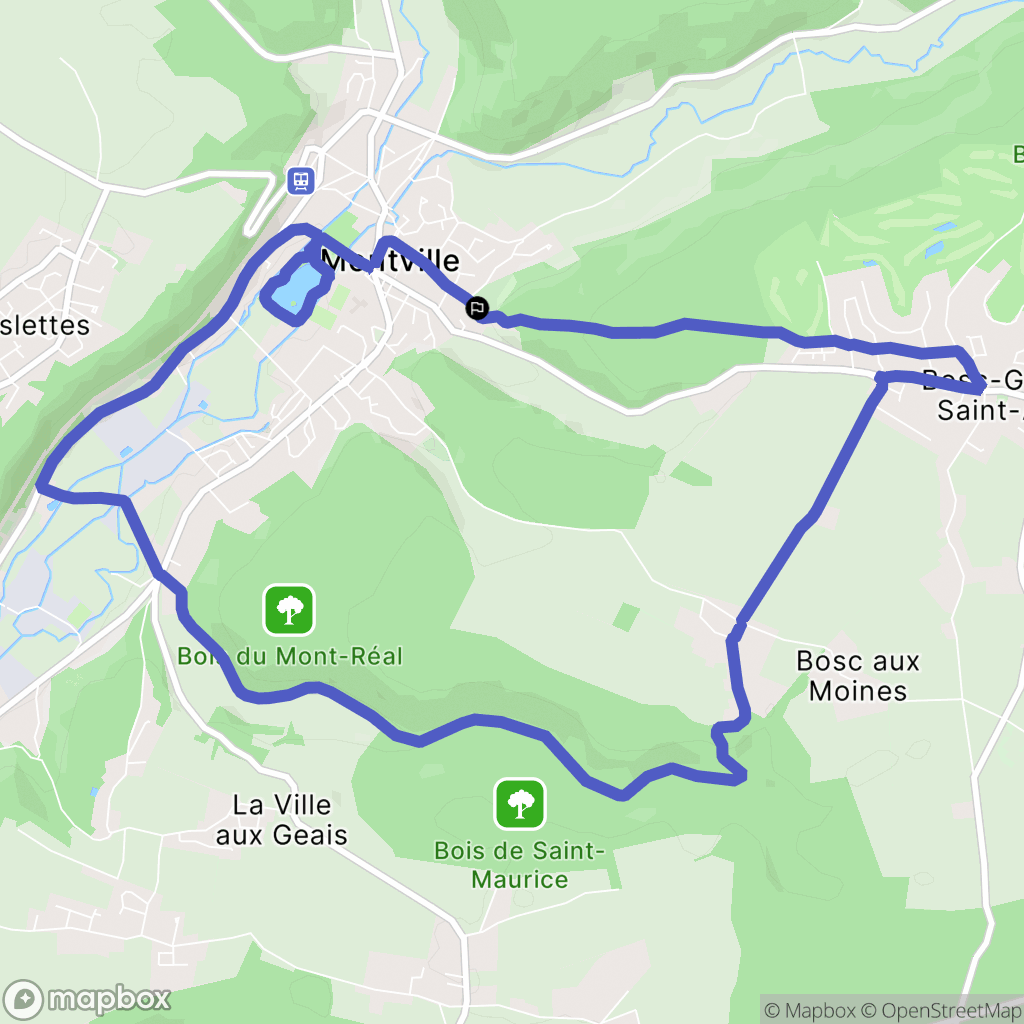 Montville: routekaart voor buitenactiviteiten - France