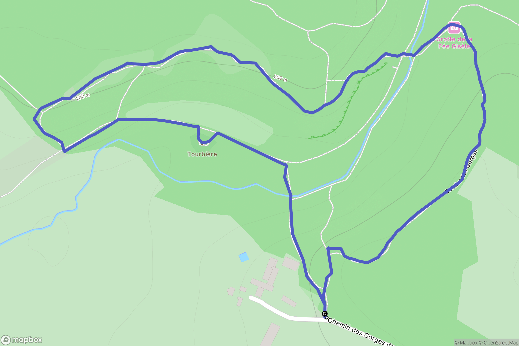 Saint-Ouen-le-Brisoult : carte du parcours de randonnée - France