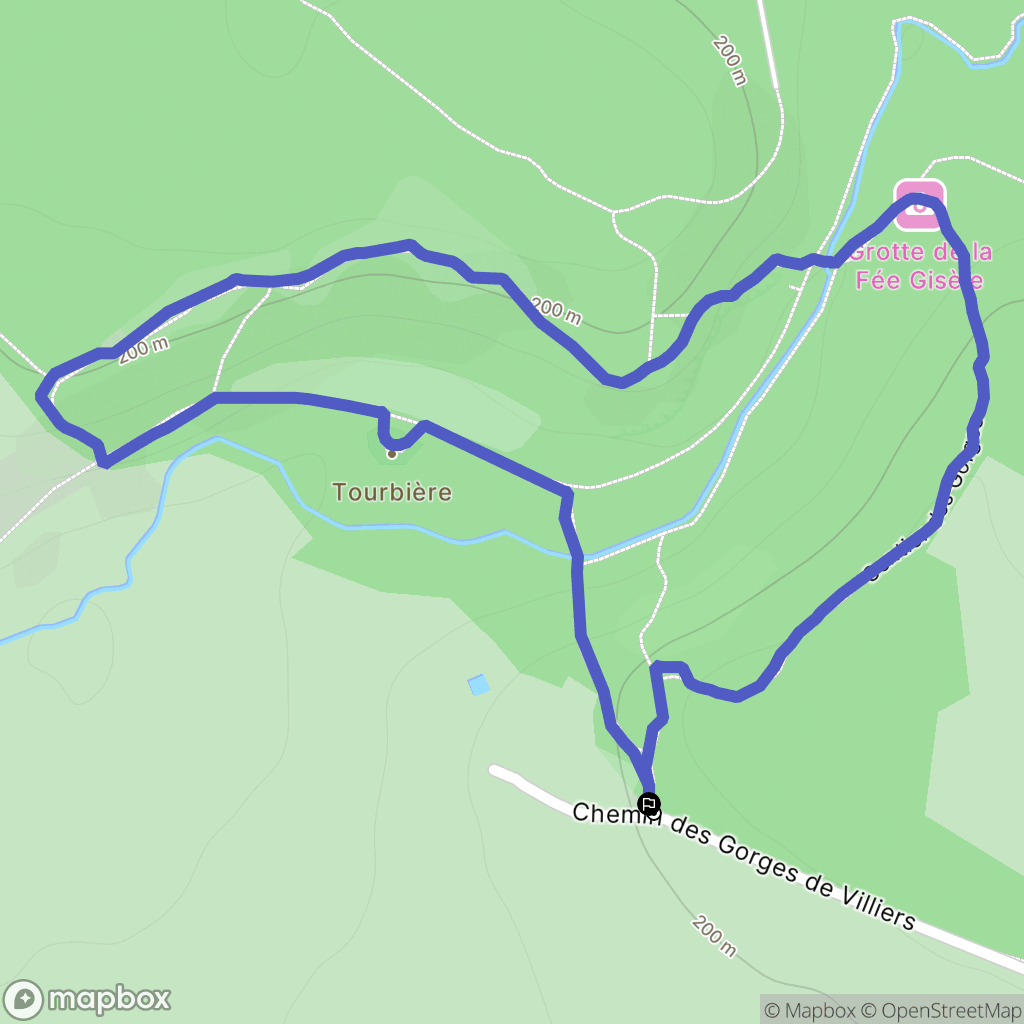 Saint-Ouen-le-Brisoult : carte du parcours de randonnée - France