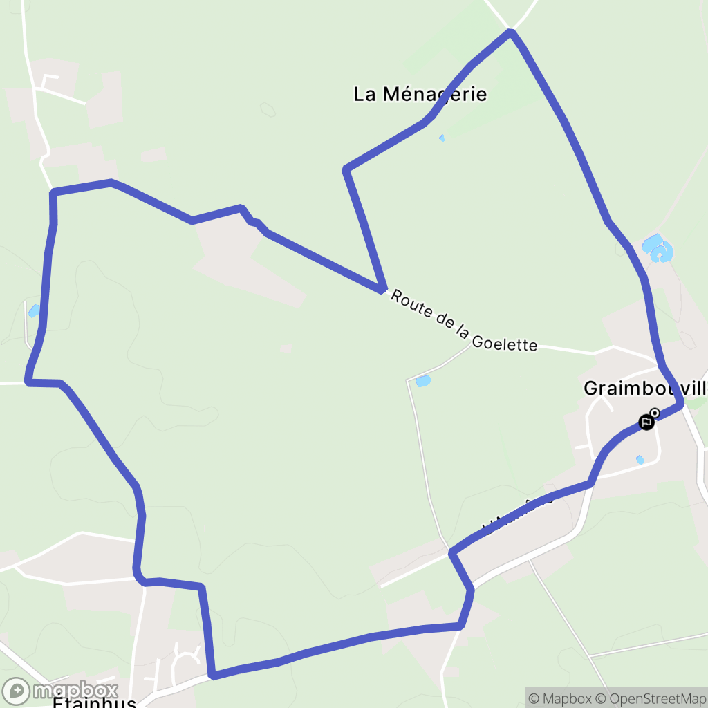 Graimbouville : carte du parcours de randonnée - France