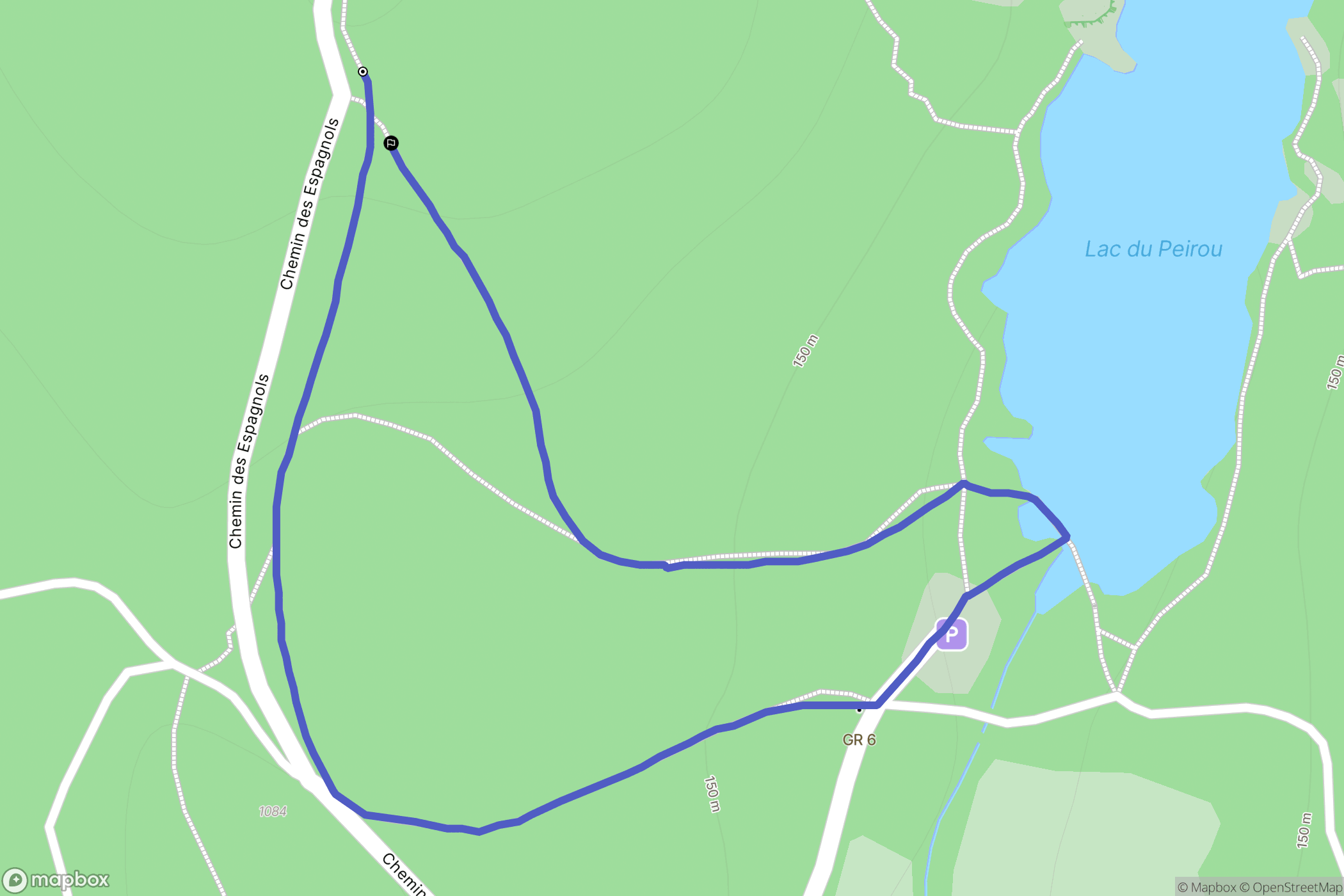 Saint-Rémy-de-Provence : carte du parcours de randonnée - France