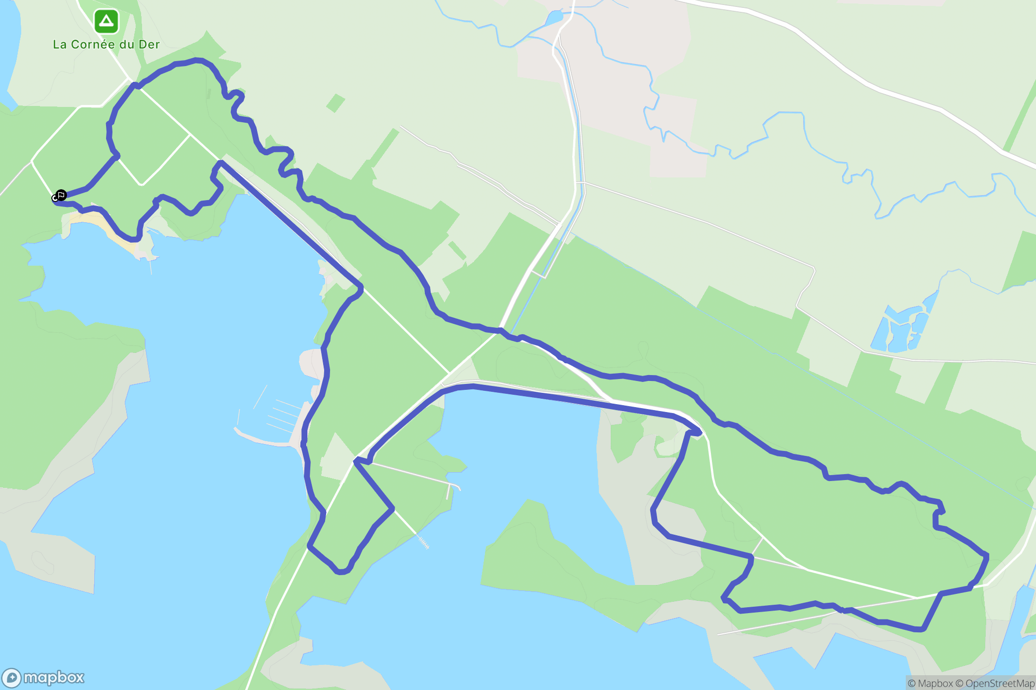 Éclaron-Braucourt-Sainte-Livière : carte du parcours de randonnée - France