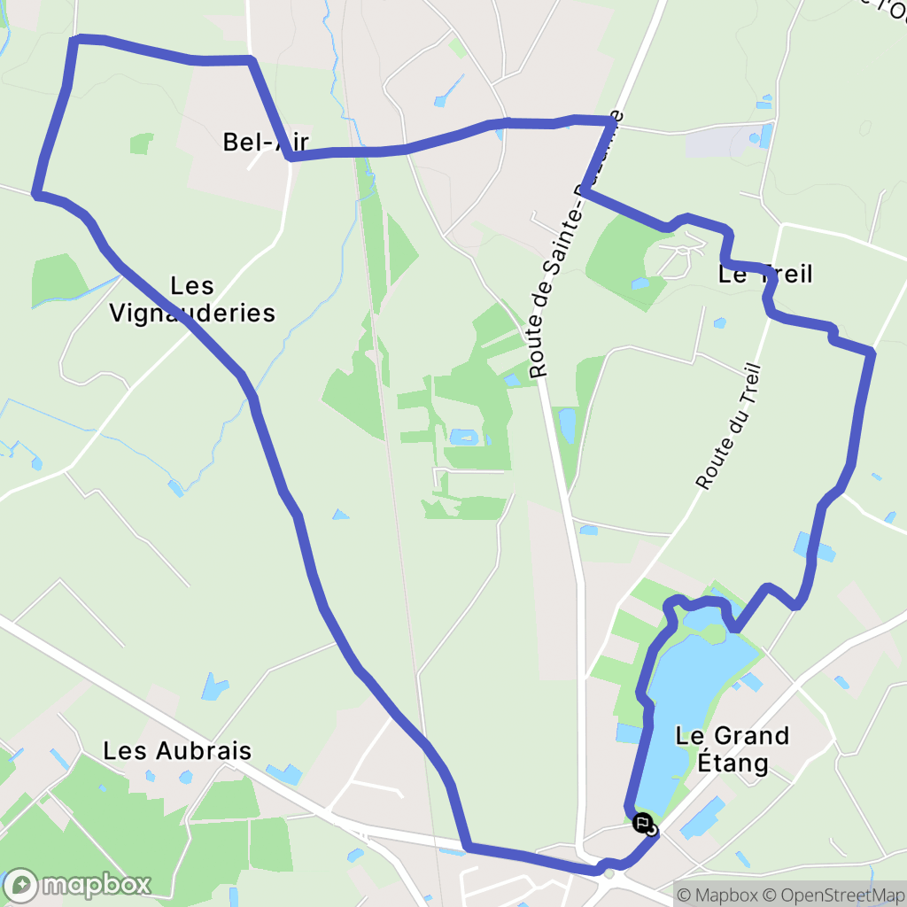 Machecoul-Saint-Même : carte du parcours de randonnée - France