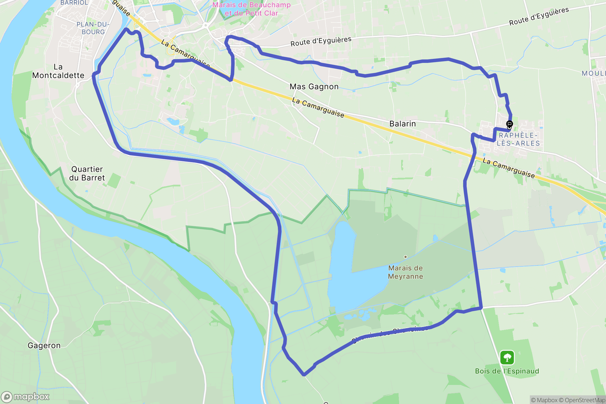 Raphèle-les-Arles: routekaart voor buitenactiviteiten - France