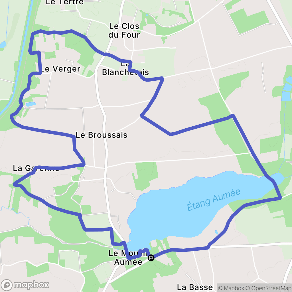 Fégréac : carte du parcours de randonnée - France
