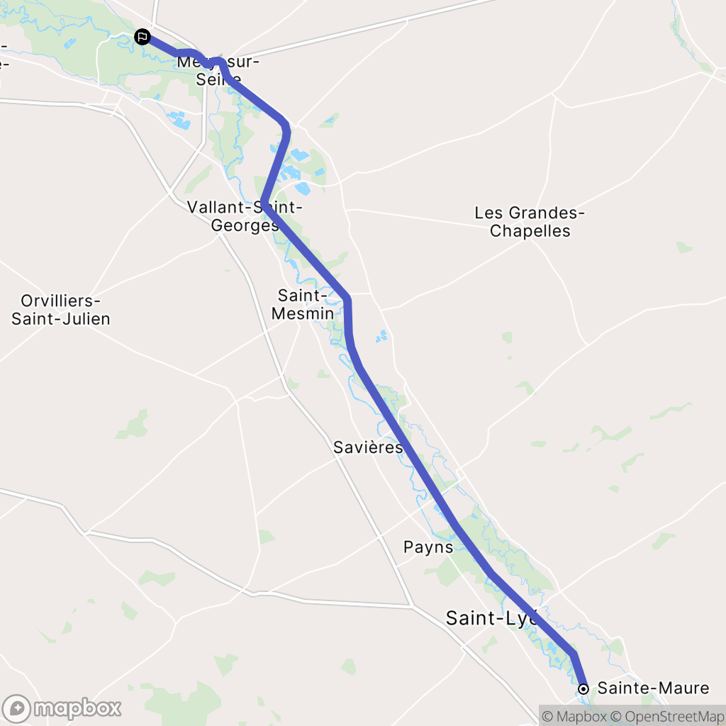Barberey-Saint-Sulpice: routekaart voor buitenactiviteiten - France