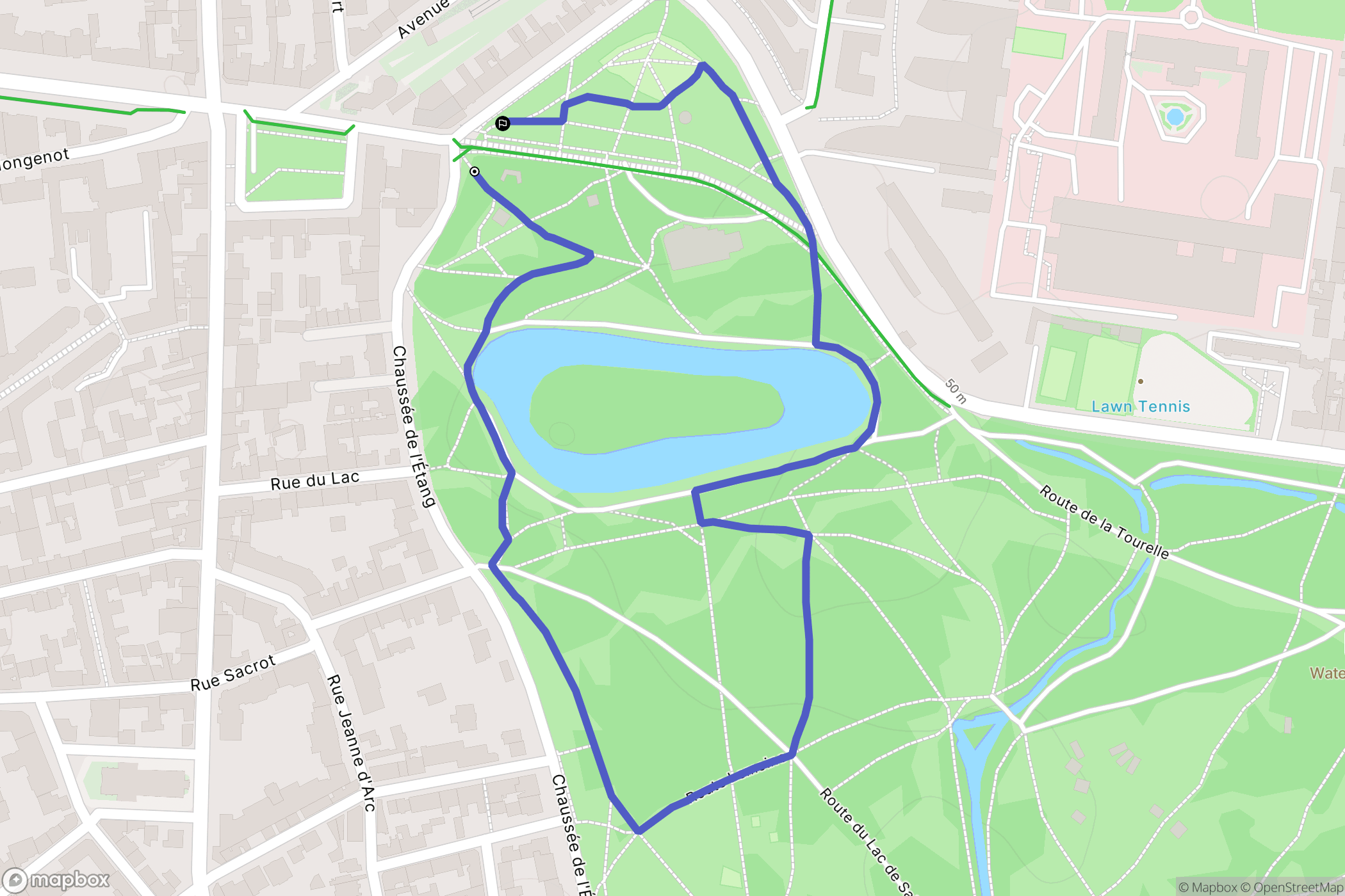 Saint-Mandé : carte du parcours de randonnée - France