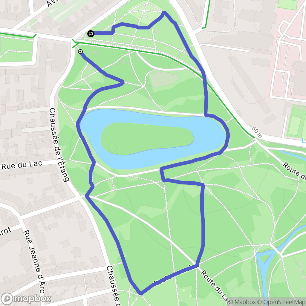 Saint-Mandé : carte du parcours de randonnée - France
