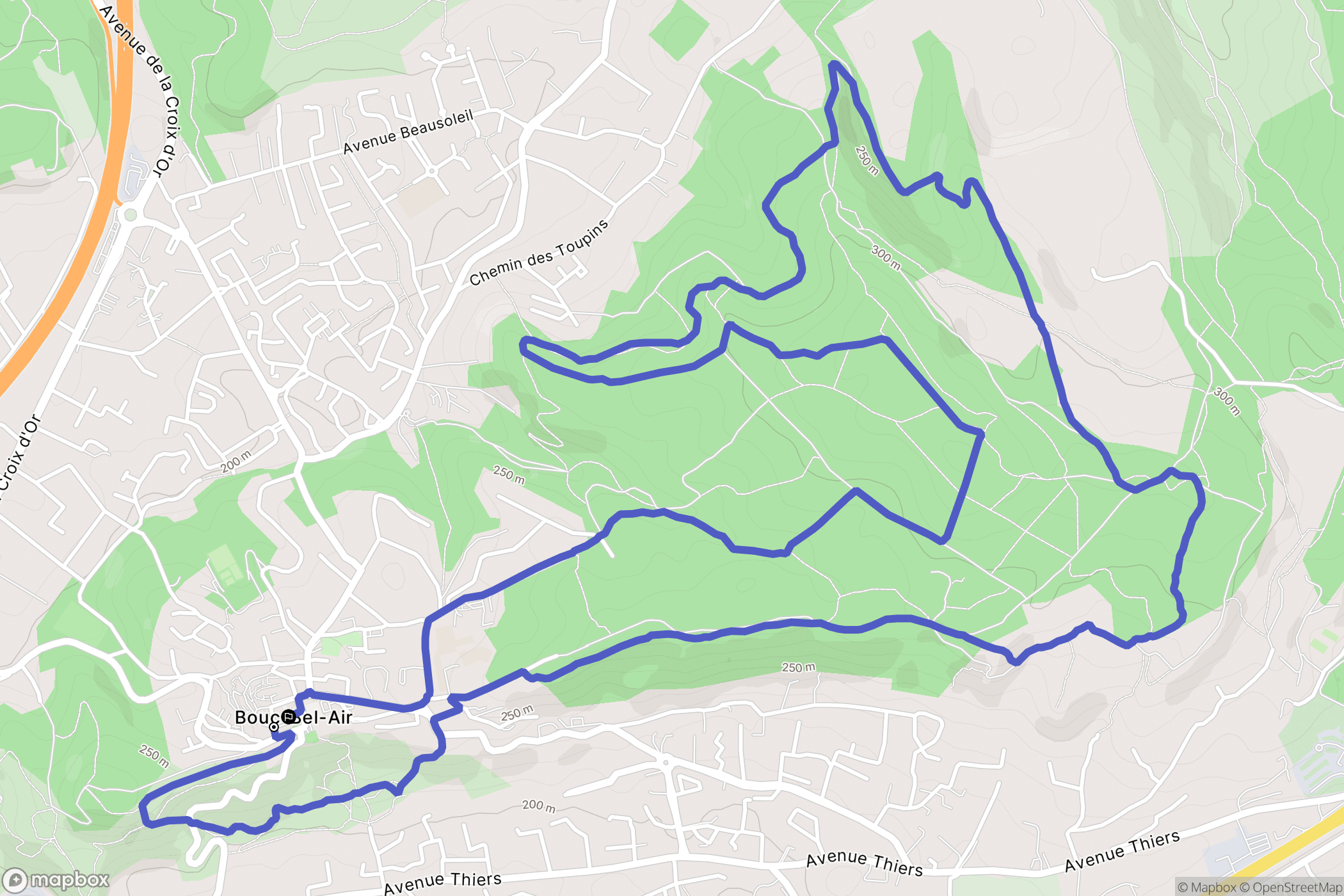 Bouc-Bel-Air: routekaart voor buitenactiviteiten - France