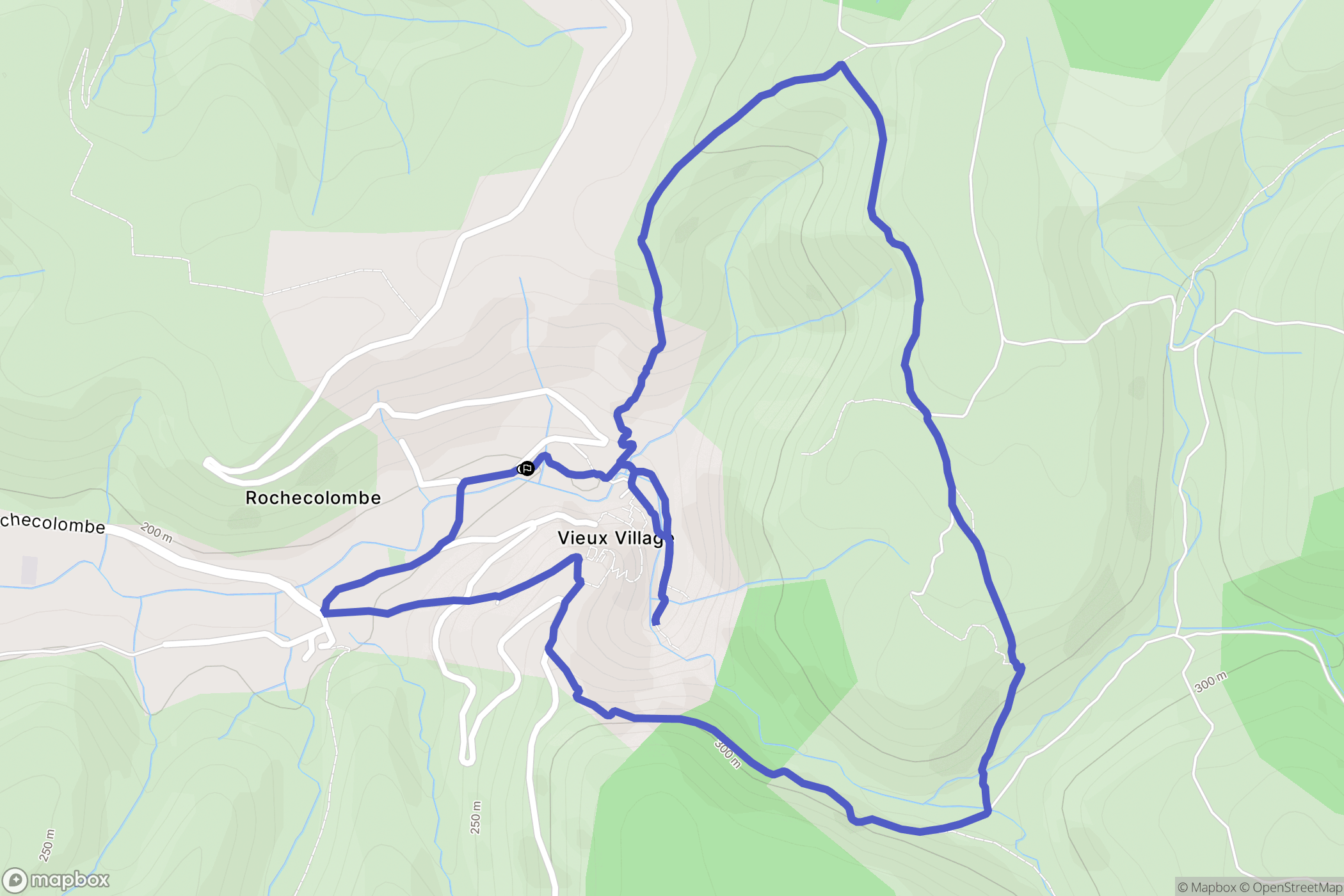 Rochecolombe: routekaart voor buitenactiviteiten - France