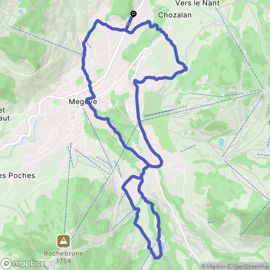 Megève: routekaart voor buitenactiviteiten - France