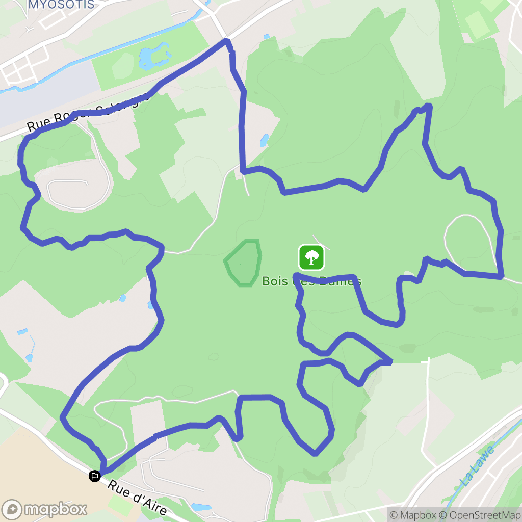 Bruay-la-Buissière : carte du parcours de randonnée - France