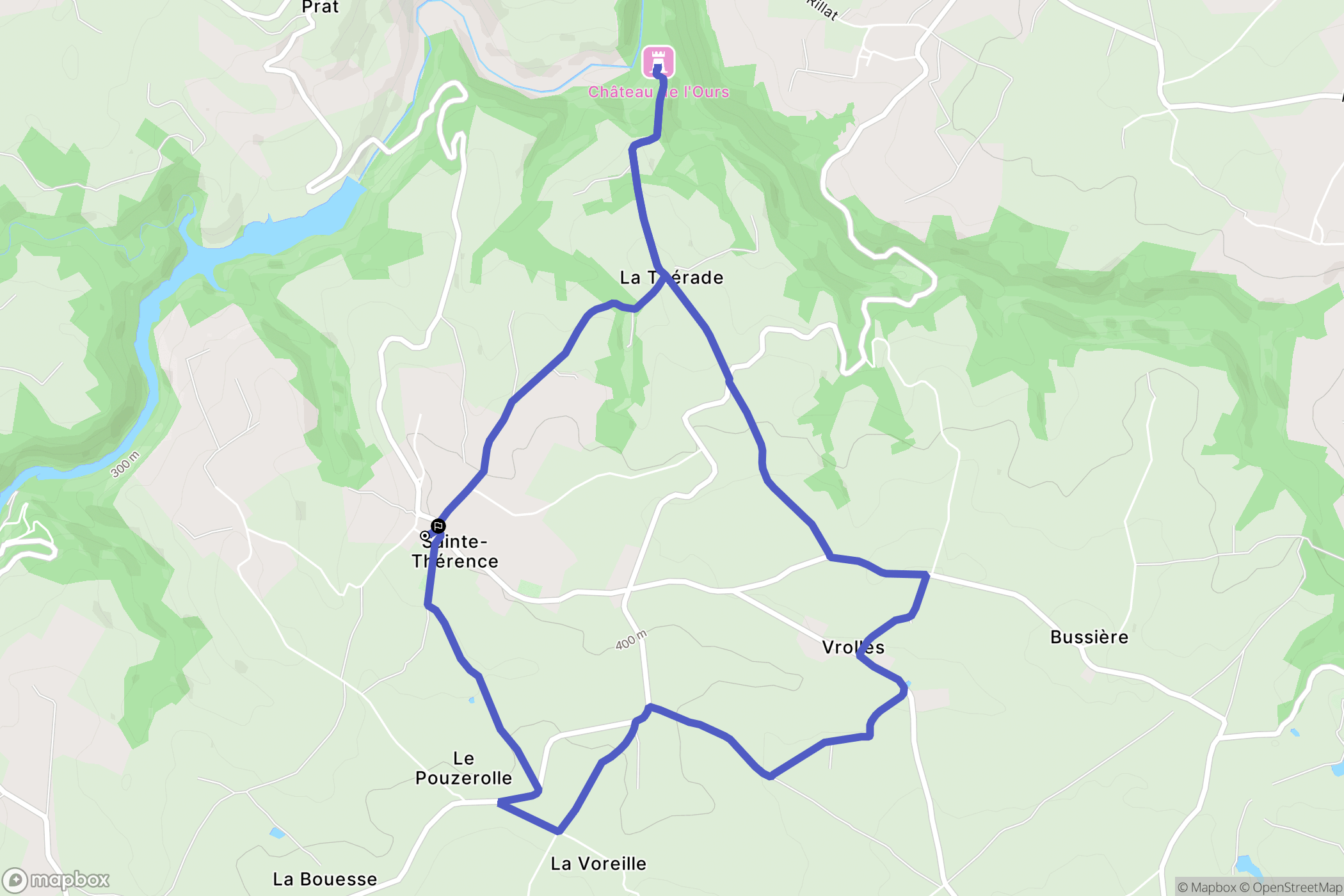 Sainte-Thérence: routekaart voor buitenactiviteiten - France