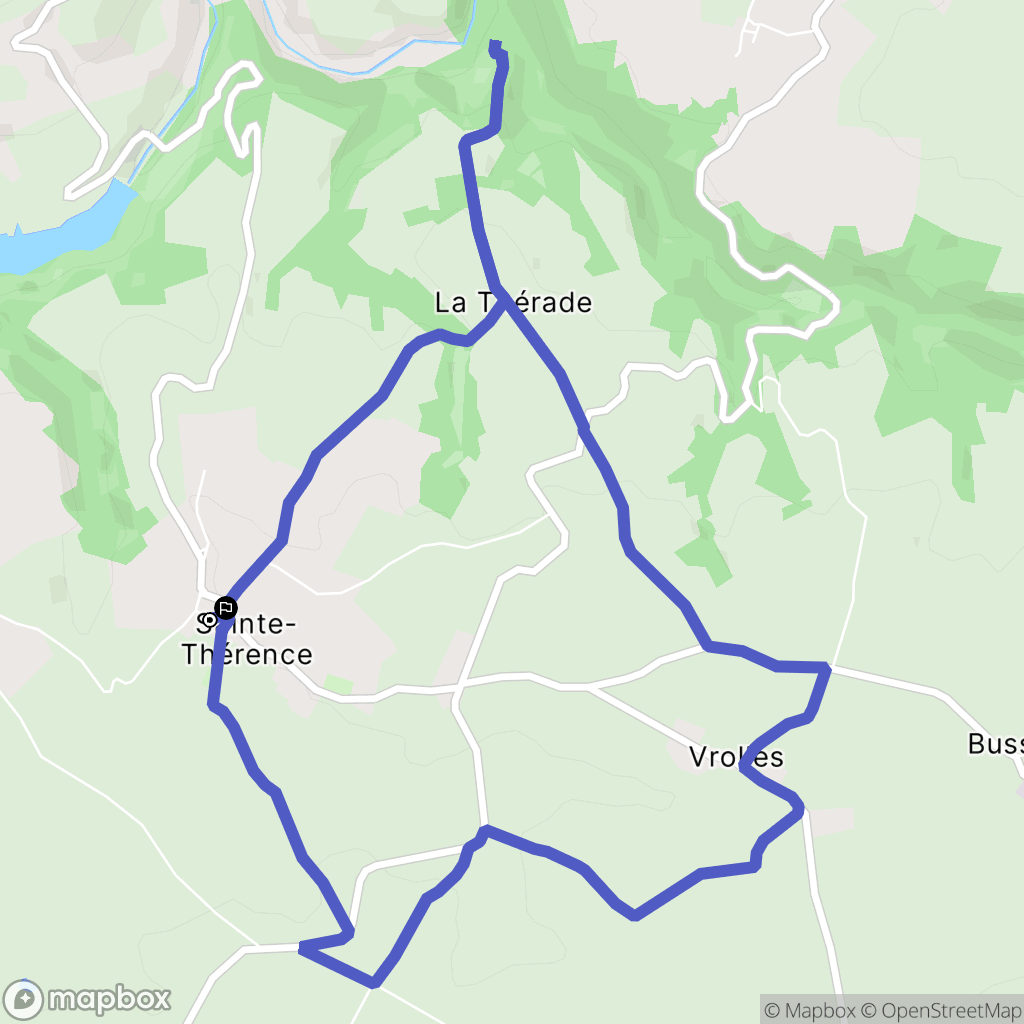 Sainte-Thérence: routekaart voor buitenactiviteiten - France