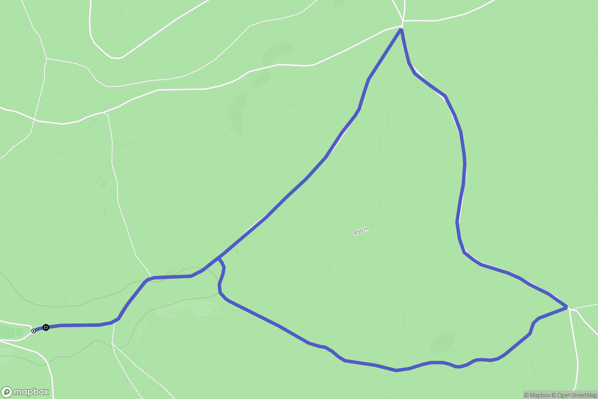 Housseras : carte du parcours de randonnée - France