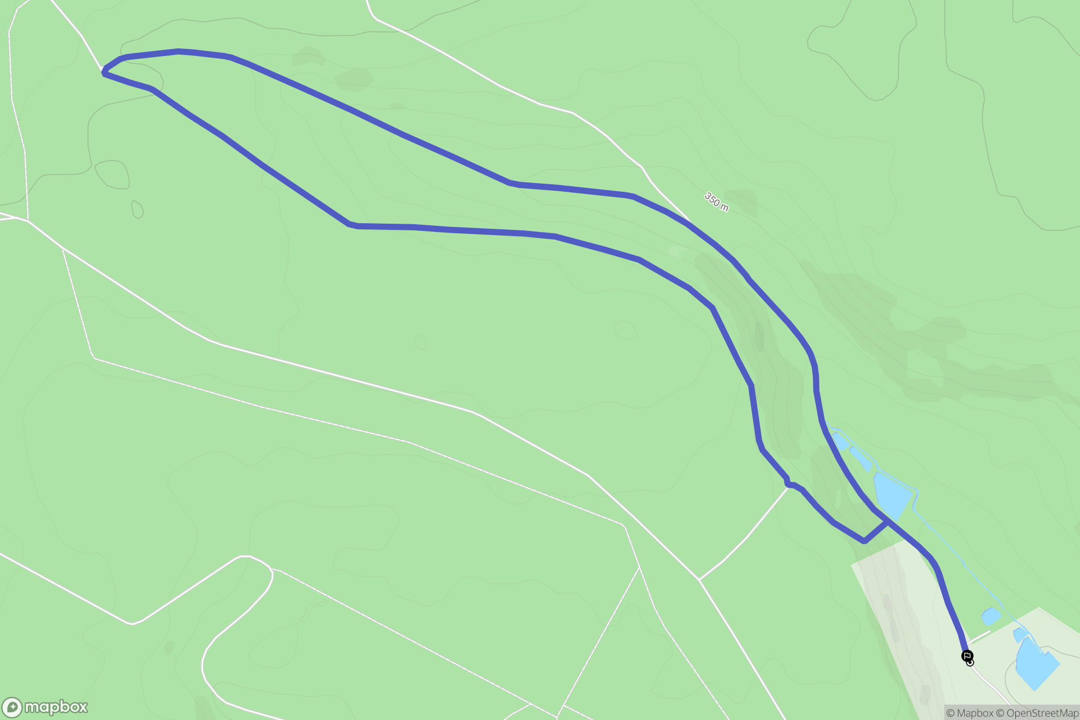 Coussey : carte du parcours de randonnée - France