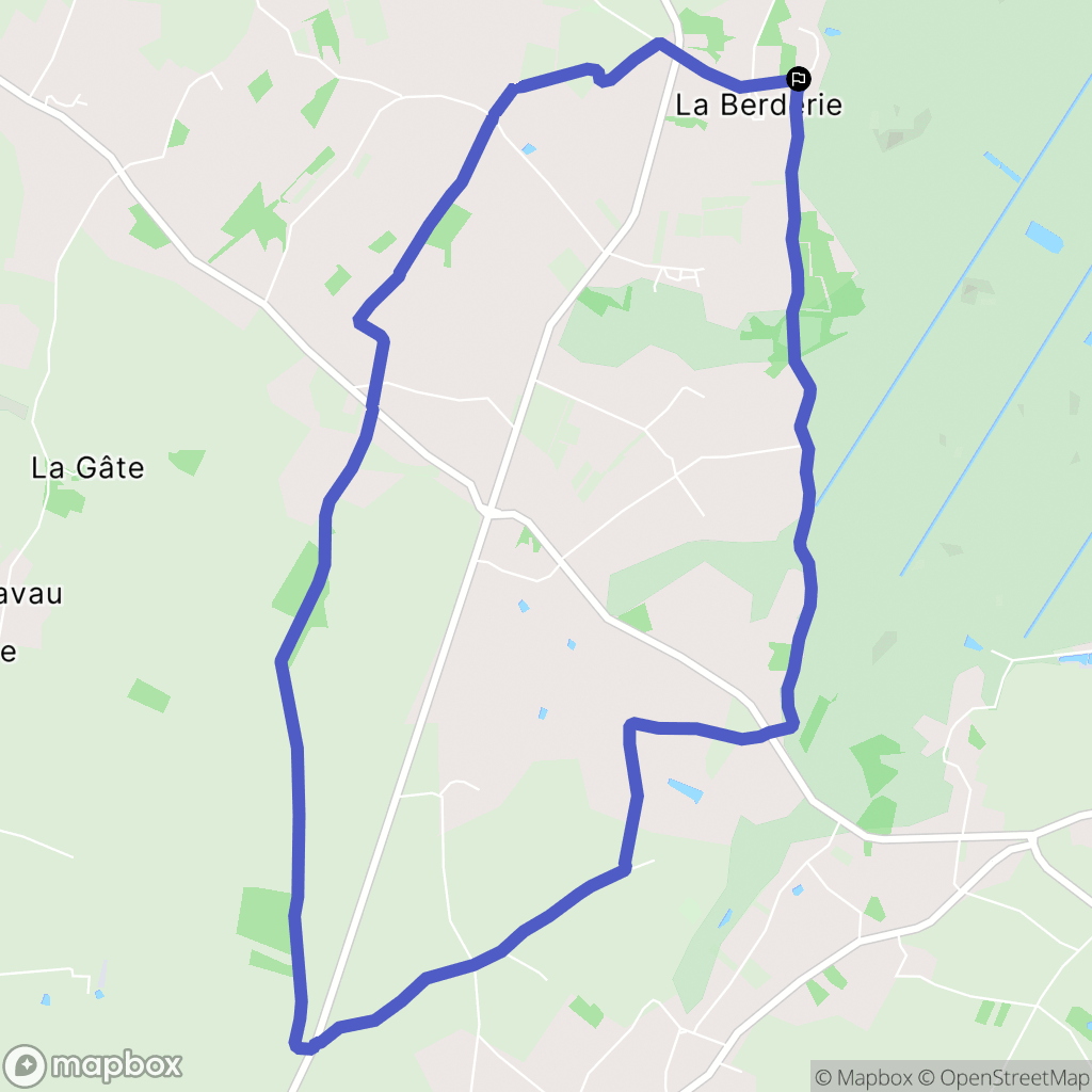 Saint-Mars-de-Coutais : carte du parcours de randonnée - France