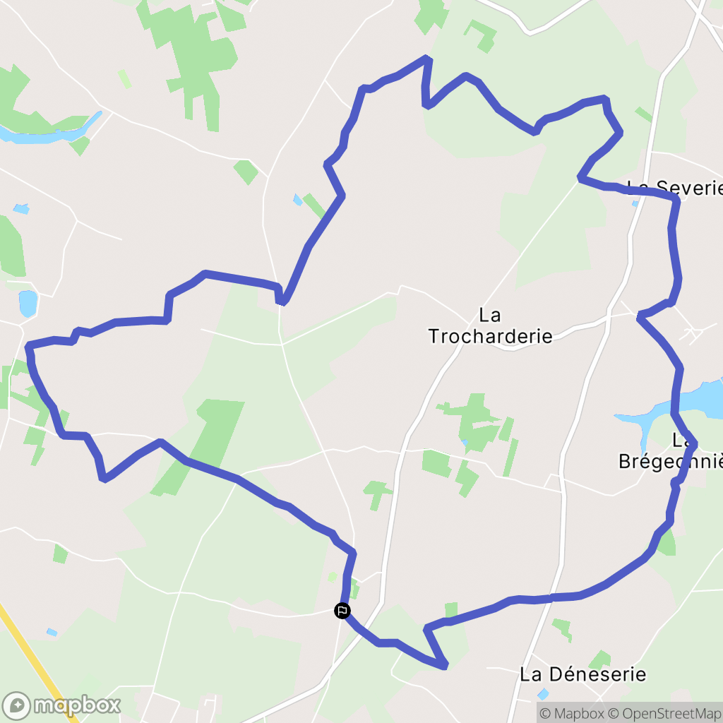 Pornic : carte du parcours de randonnée - France