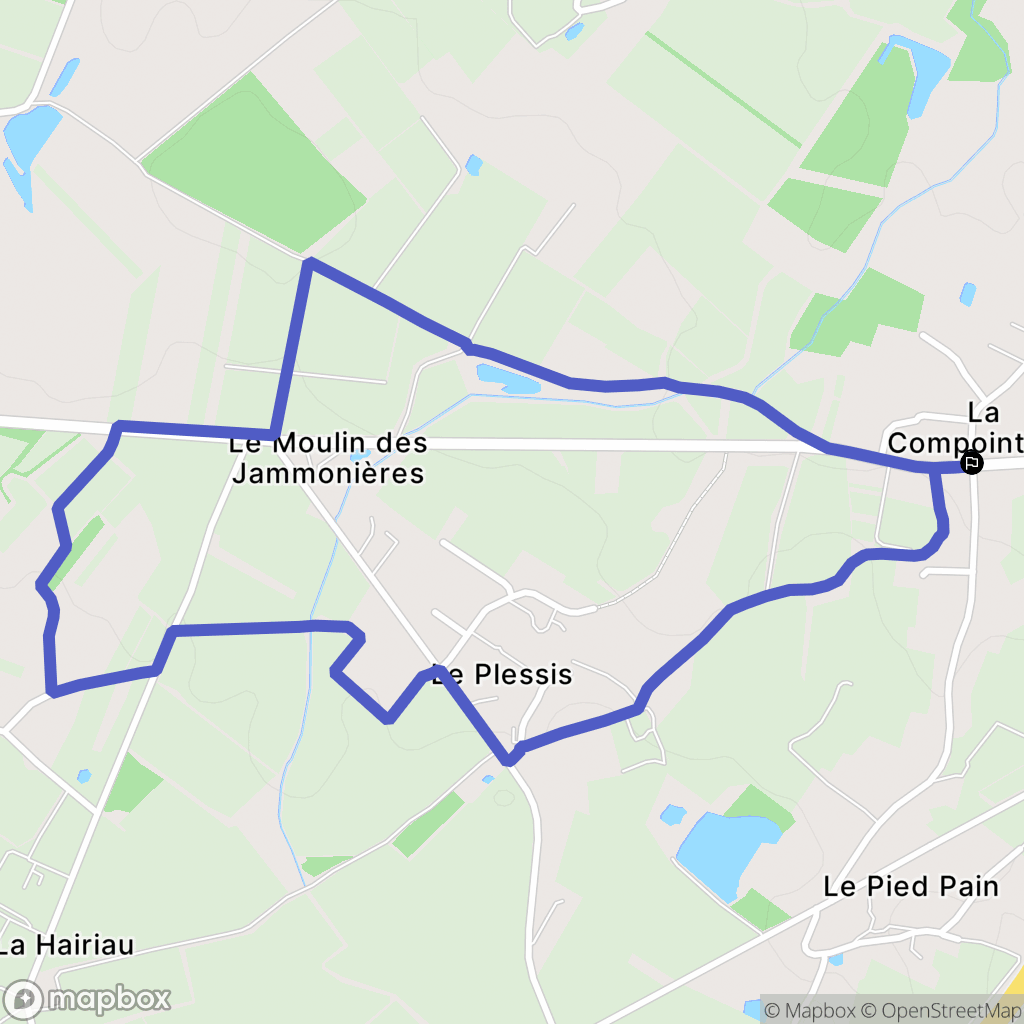 Saint-Philbert-de-Grand-Lieu : carte du parcours de randonnée - France