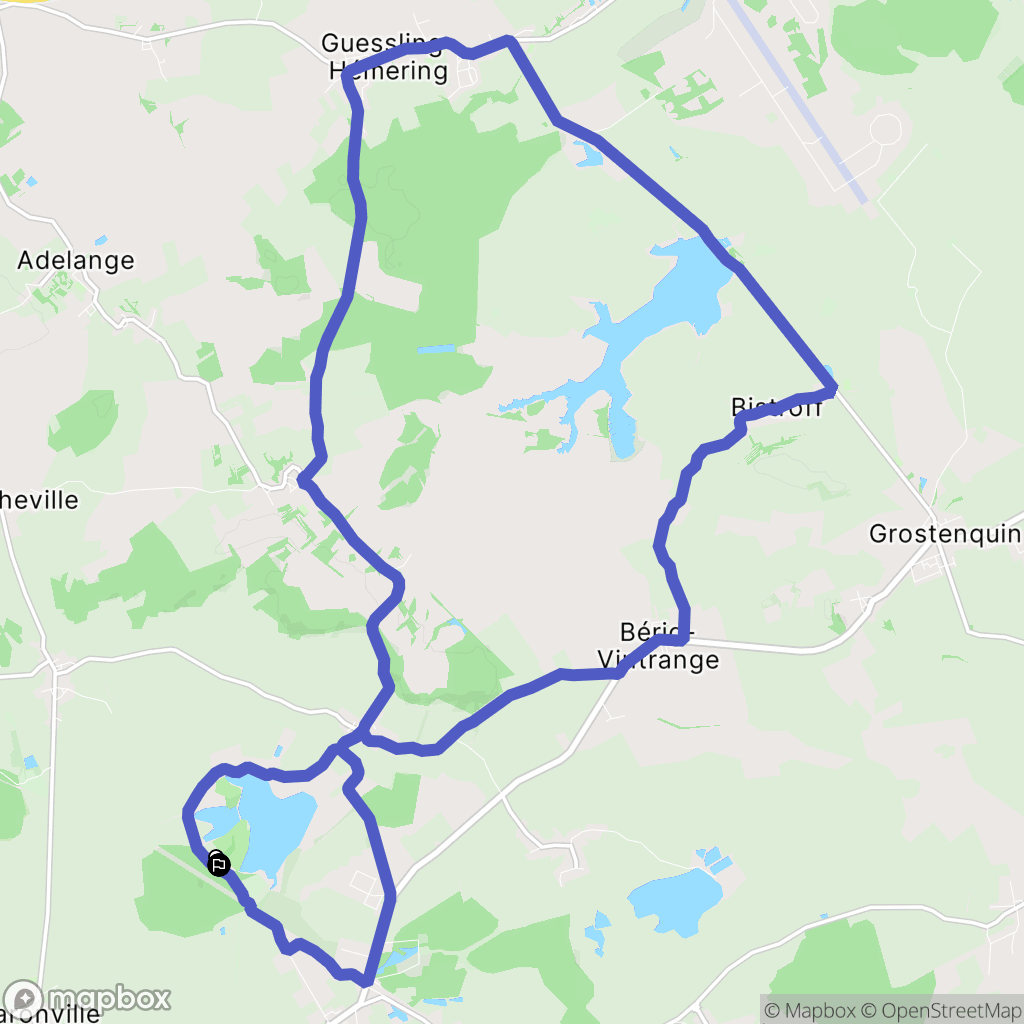Harprich : carte du parcours de randonnée - France