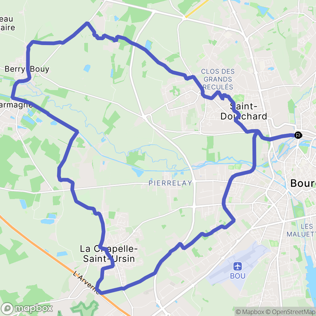 Bourges: routekaart voor buitenactiviteiten - France