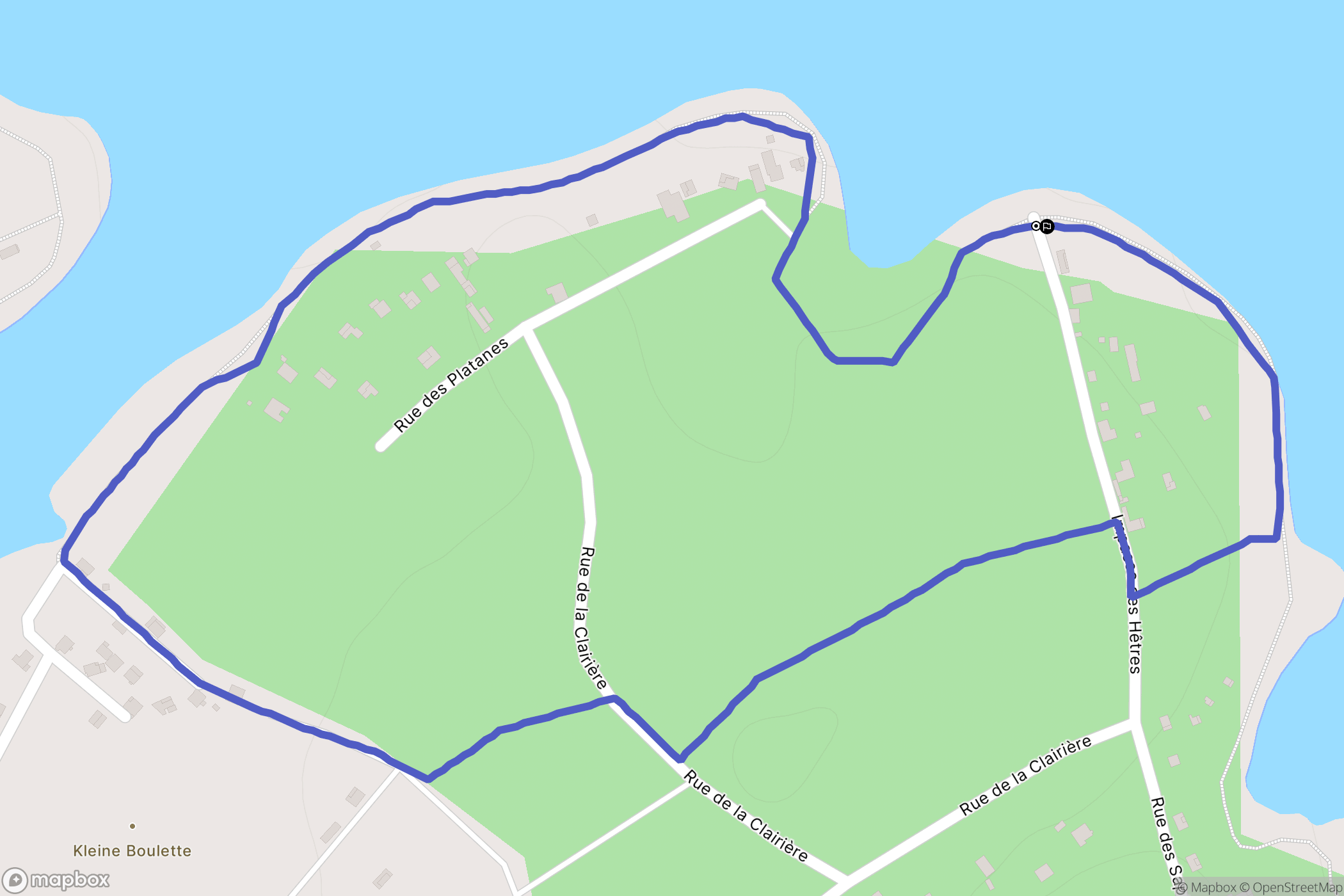 Holving : carte du parcours de randonnée - France