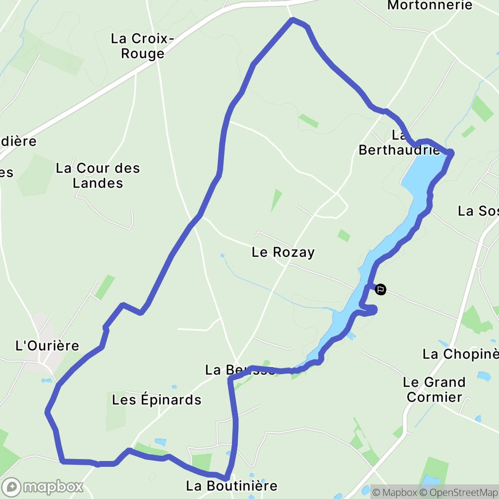 Sainte-Pazanne : carte du parcours de randonnée - France