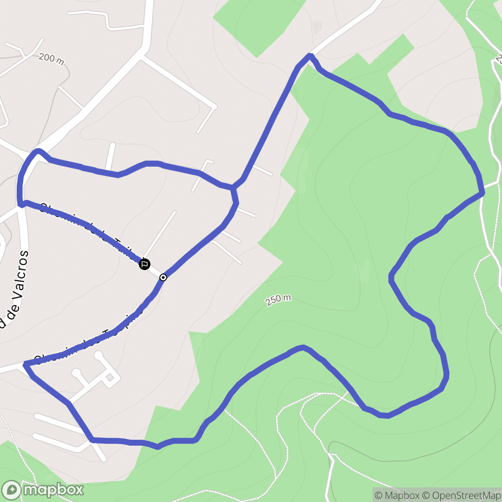 Bouc-Bel-Air : carte du parcours de randonnée - France