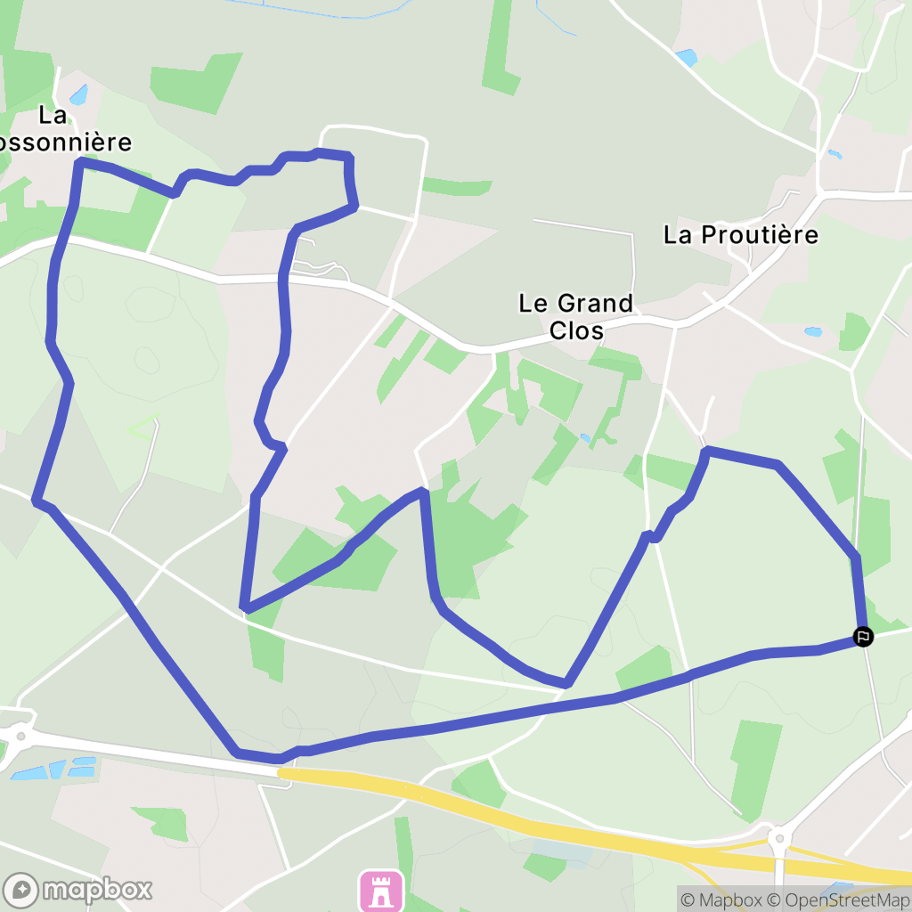 Le Pellerin : carte du parcours de randonnée - France