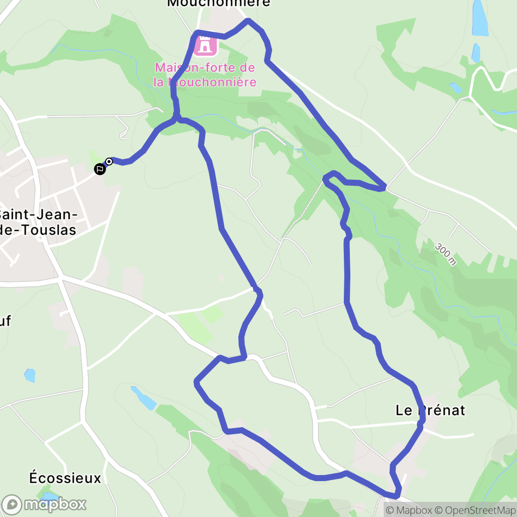 Beauvallon : carte du parcours de randonnée - France