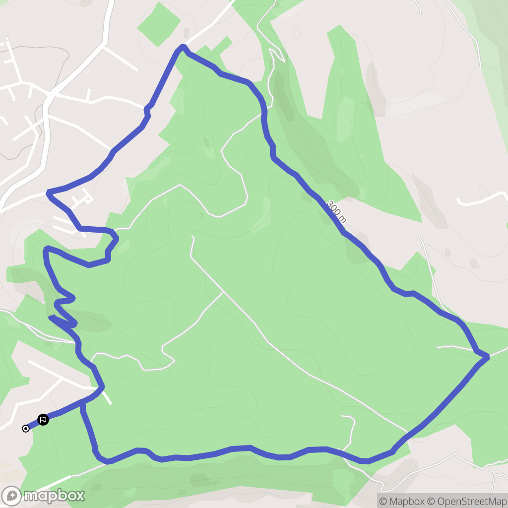 Bouc-Bel-Air : carte du parcours de randonnée - France