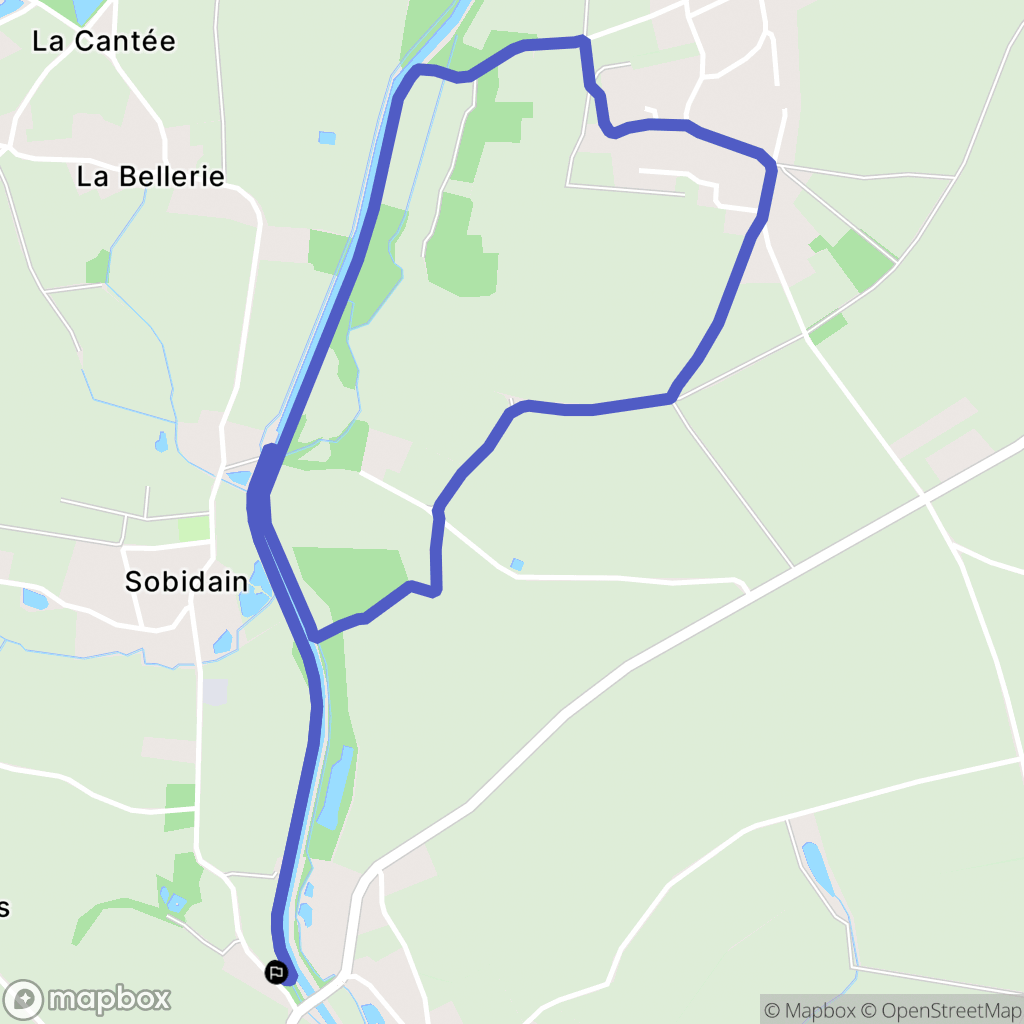 Nort-sur-Erdre : carte du parcours de randonnée - France