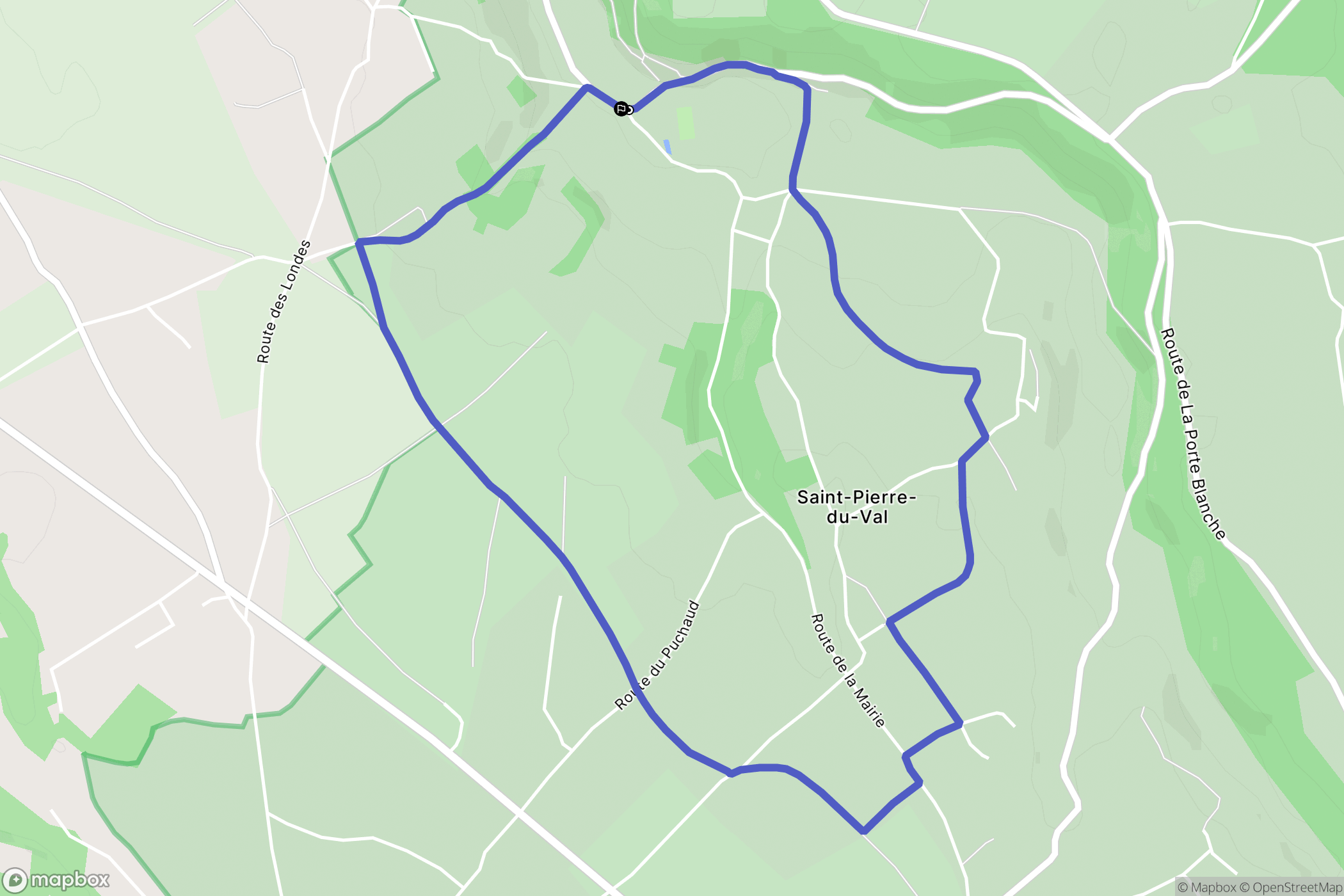 Saint-Pierre-du-Val : carte du parcours de randonnée - France