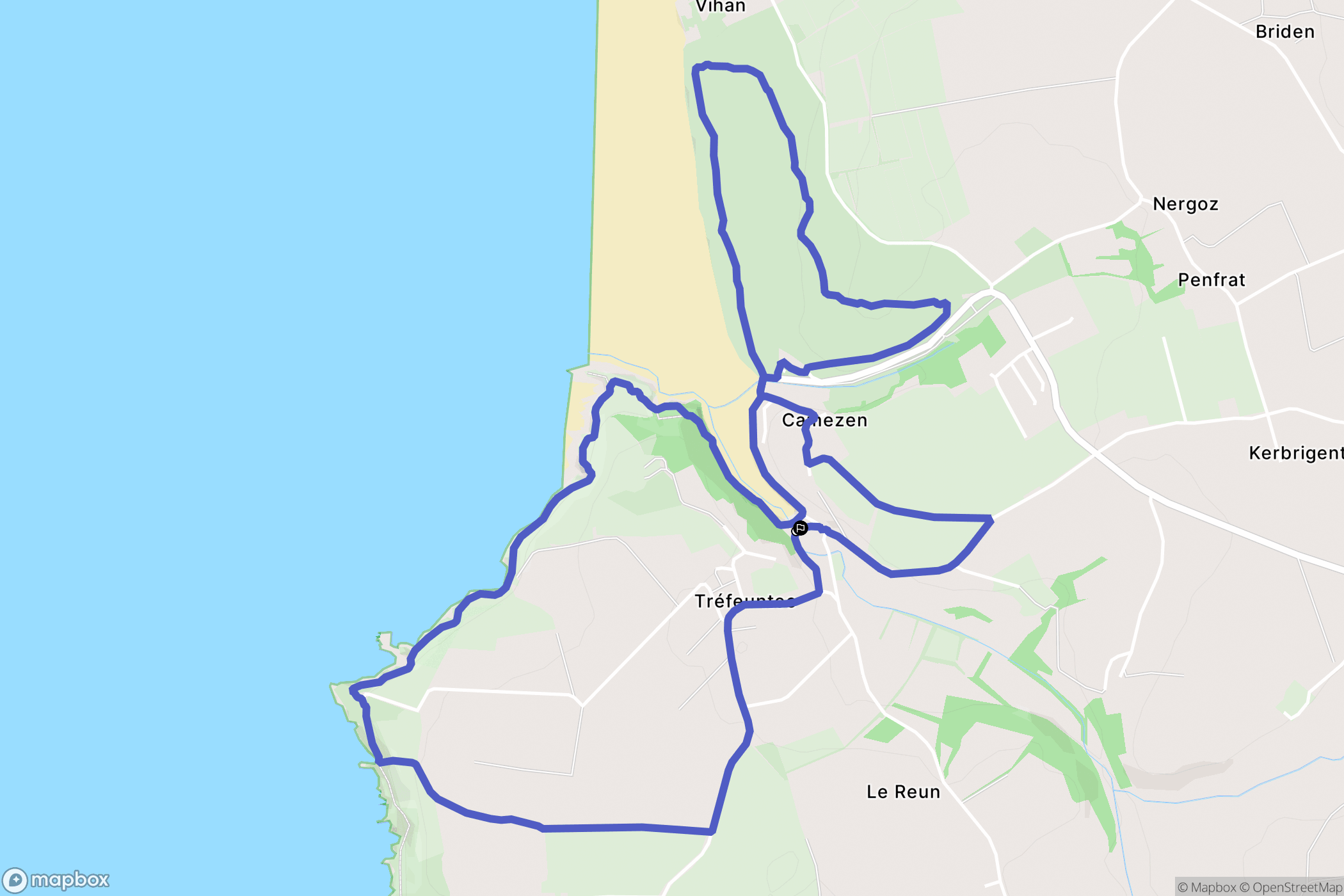 Plonévez-Porzay: routekaart voor buitenactiviteiten - France