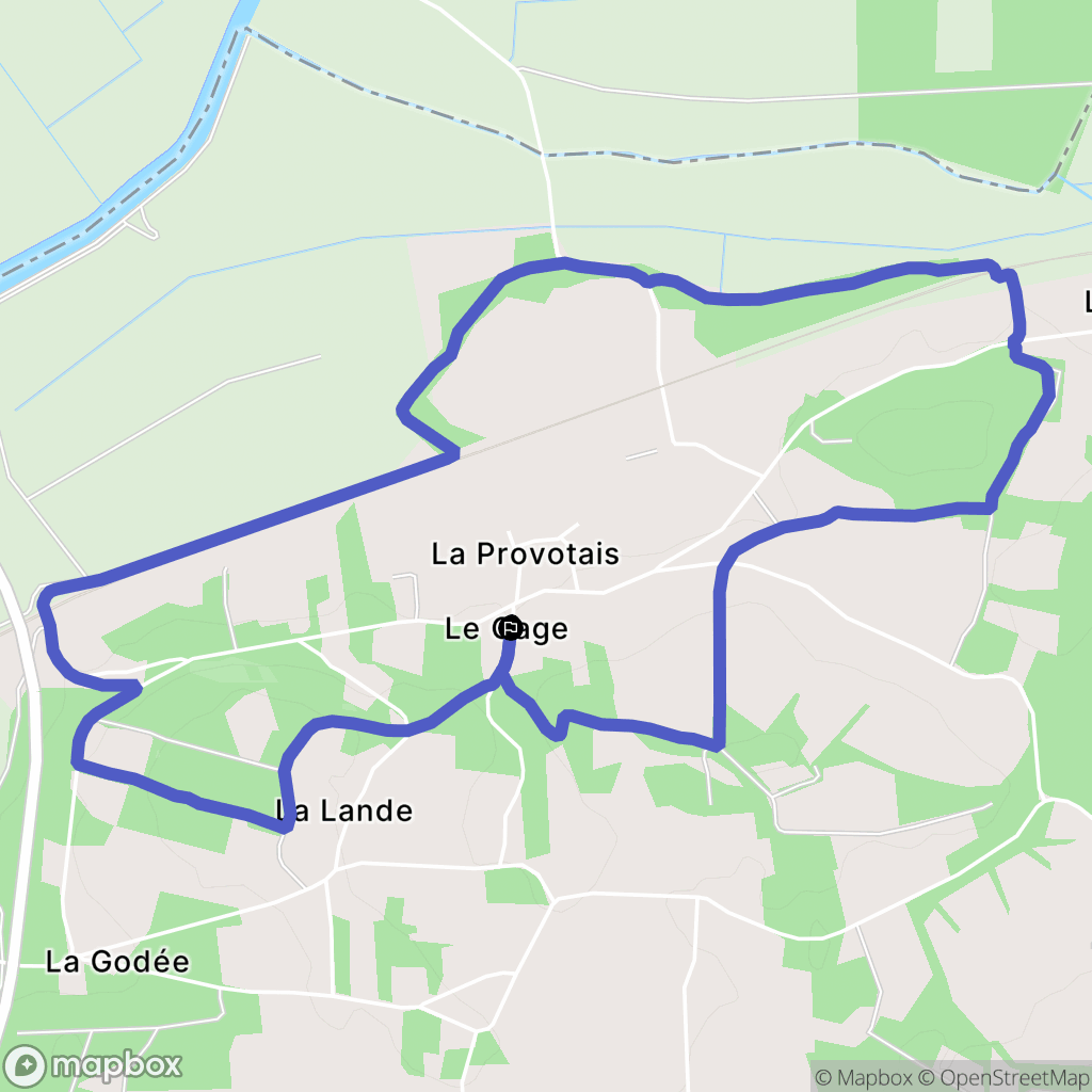Saint-Nicolas-de-Redon : carte du parcours de randonnée - France