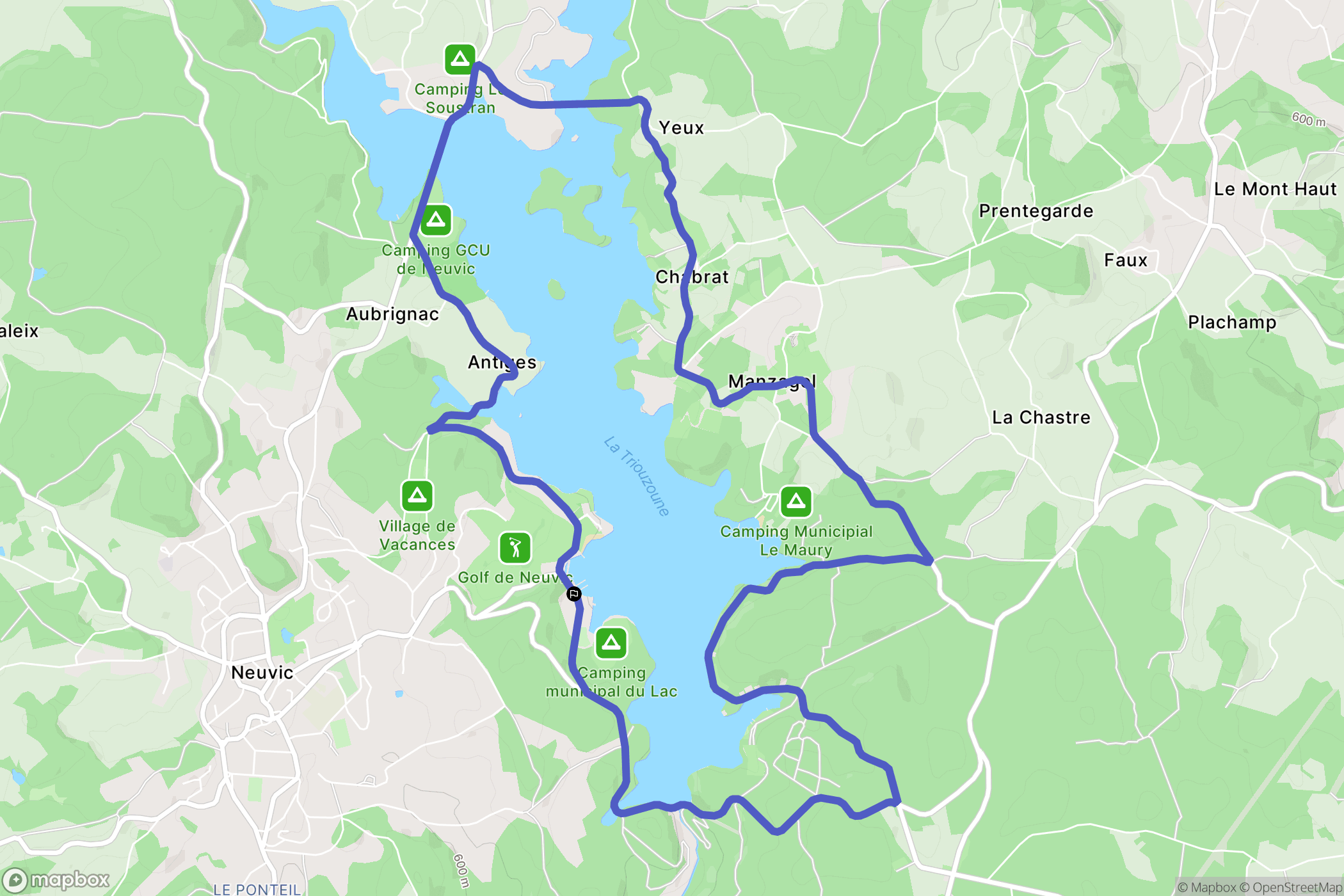 Neuvic: routekaart voor buitenactiviteiten - France
