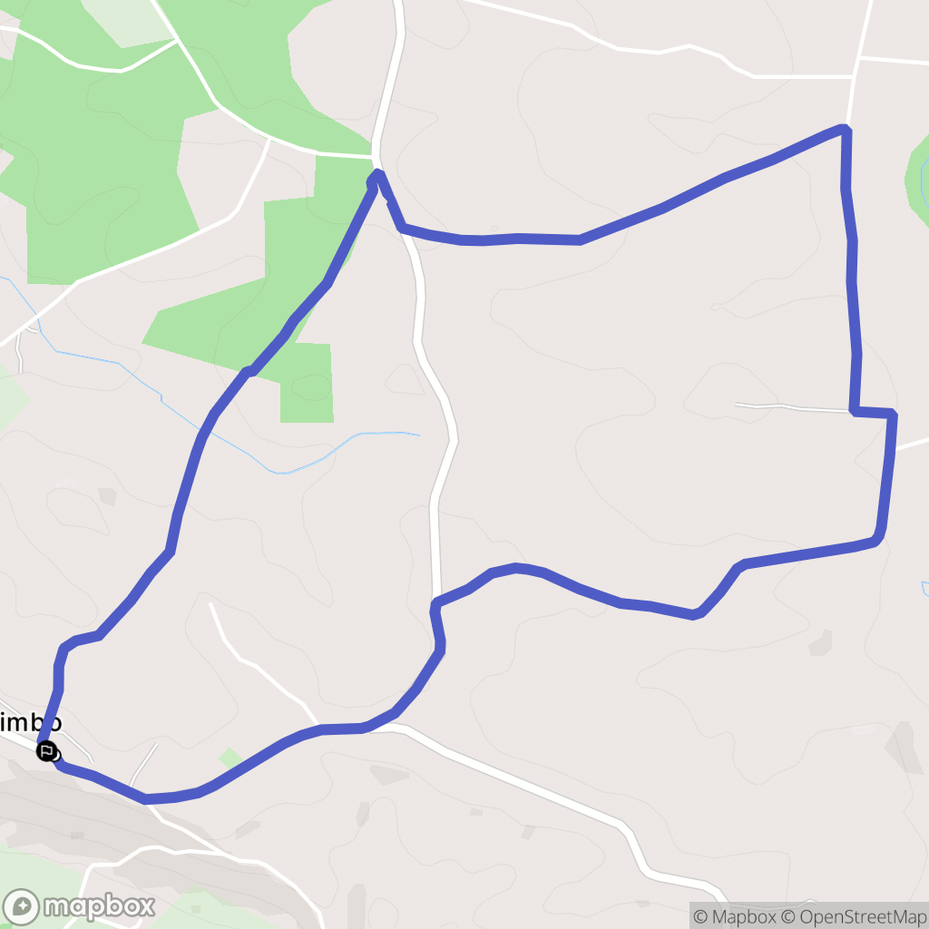 Pimbo : carte du parcours de randonnée - France