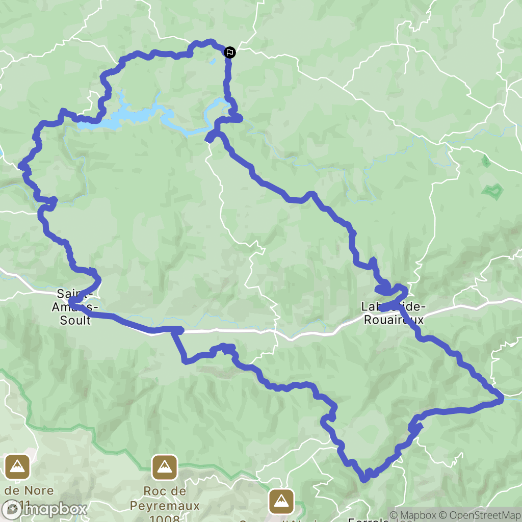 Angles : carte du parcours de randonnée - France