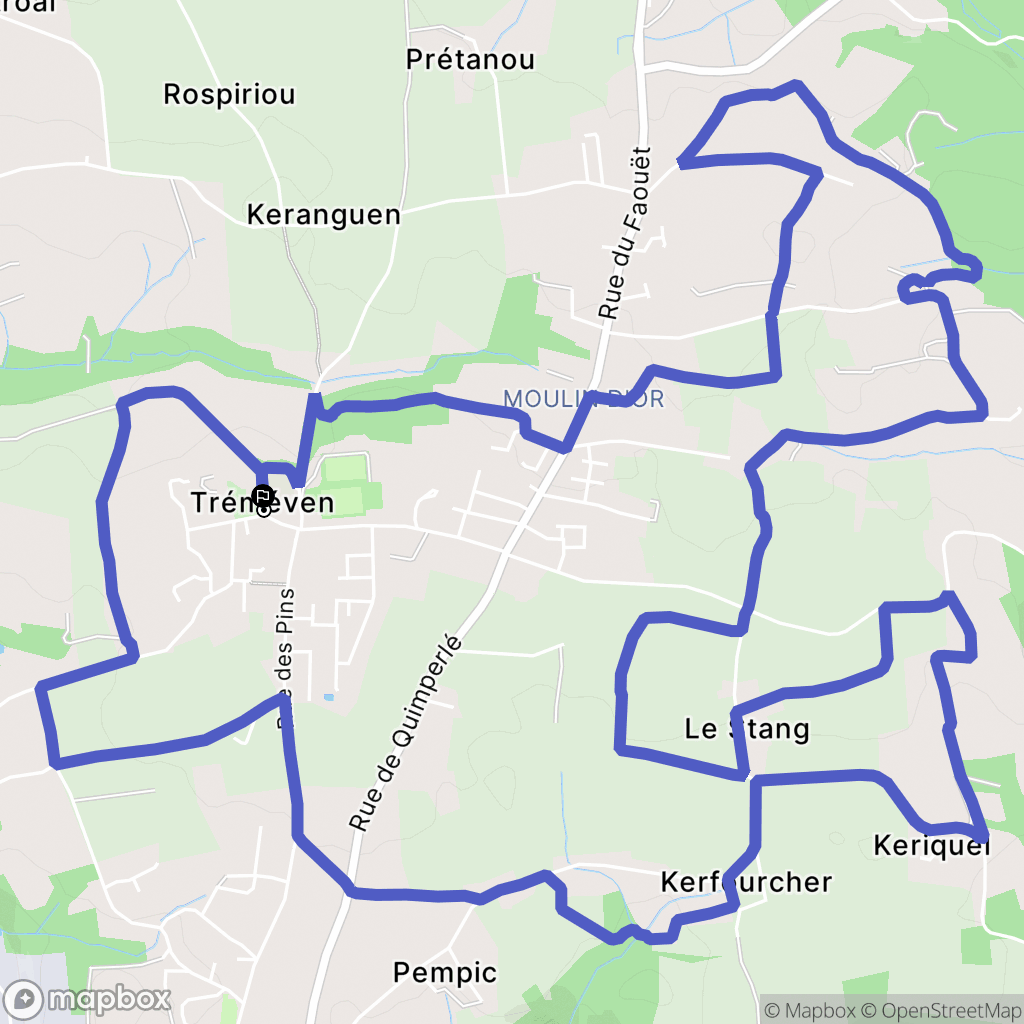 Tréméven: routekaart voor buitenactiviteiten - France